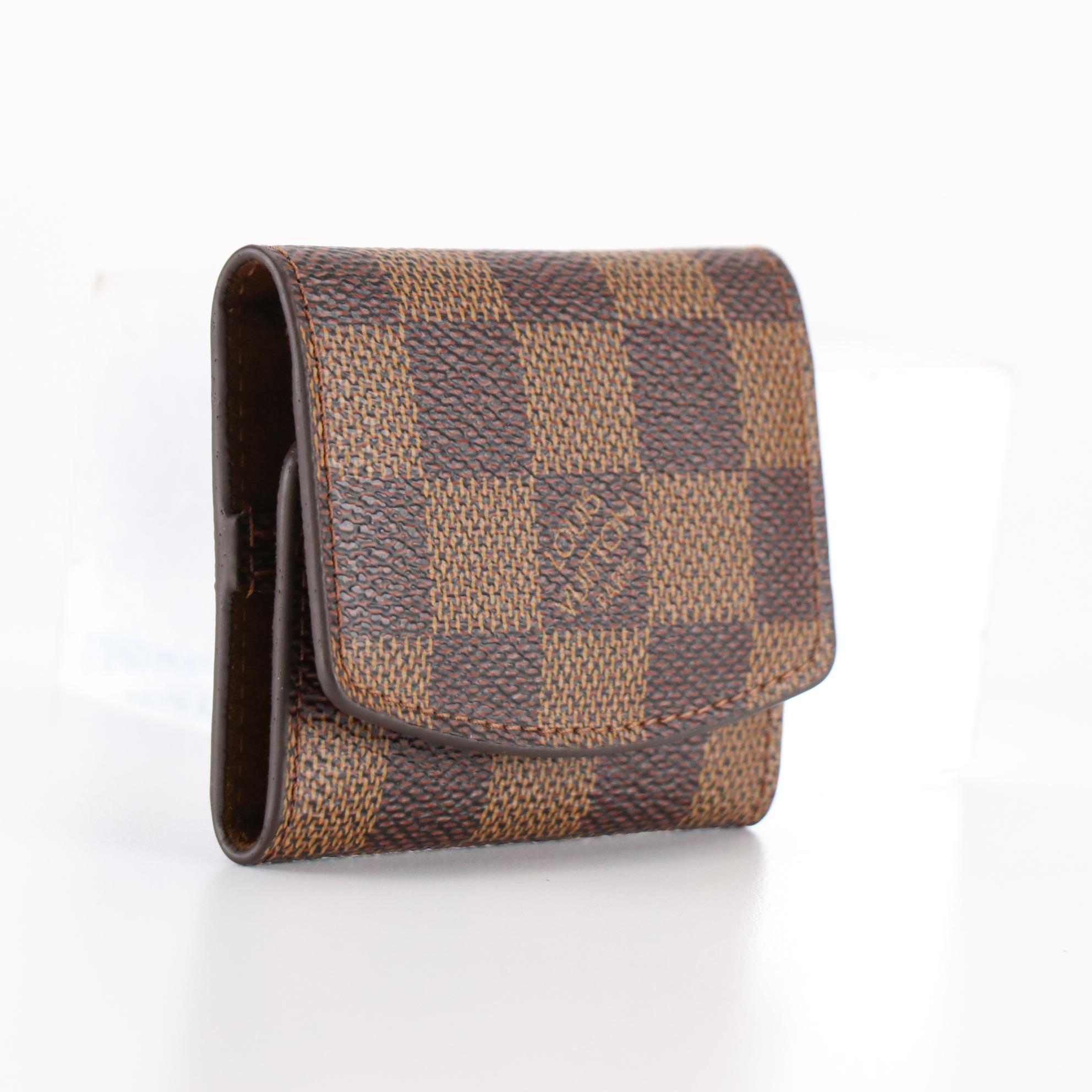 Louis Vuitton Cufflink Holder in Damier Ebene Canvas