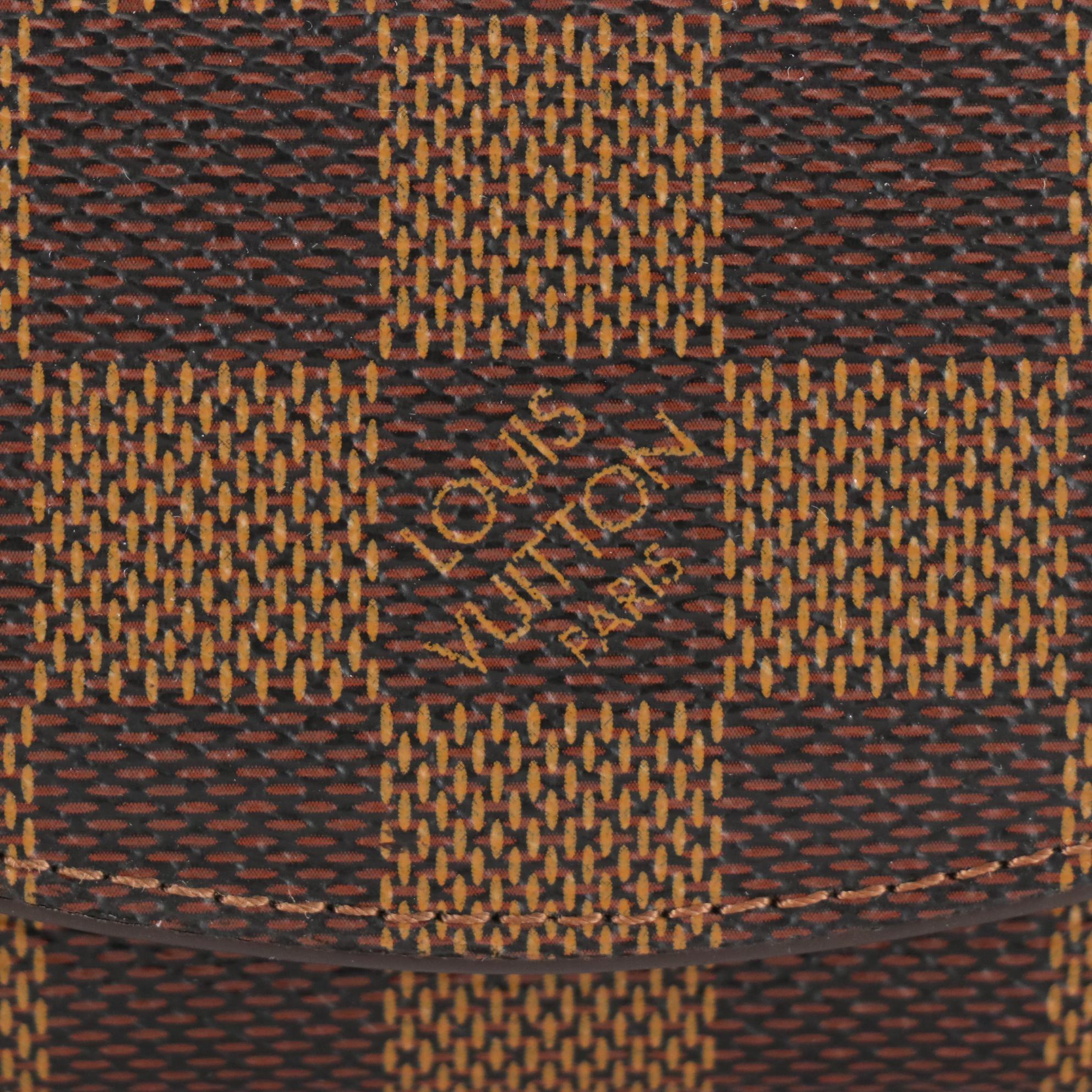 Louis Vuitton Cufflink Holder in Damier Ebene Canvas