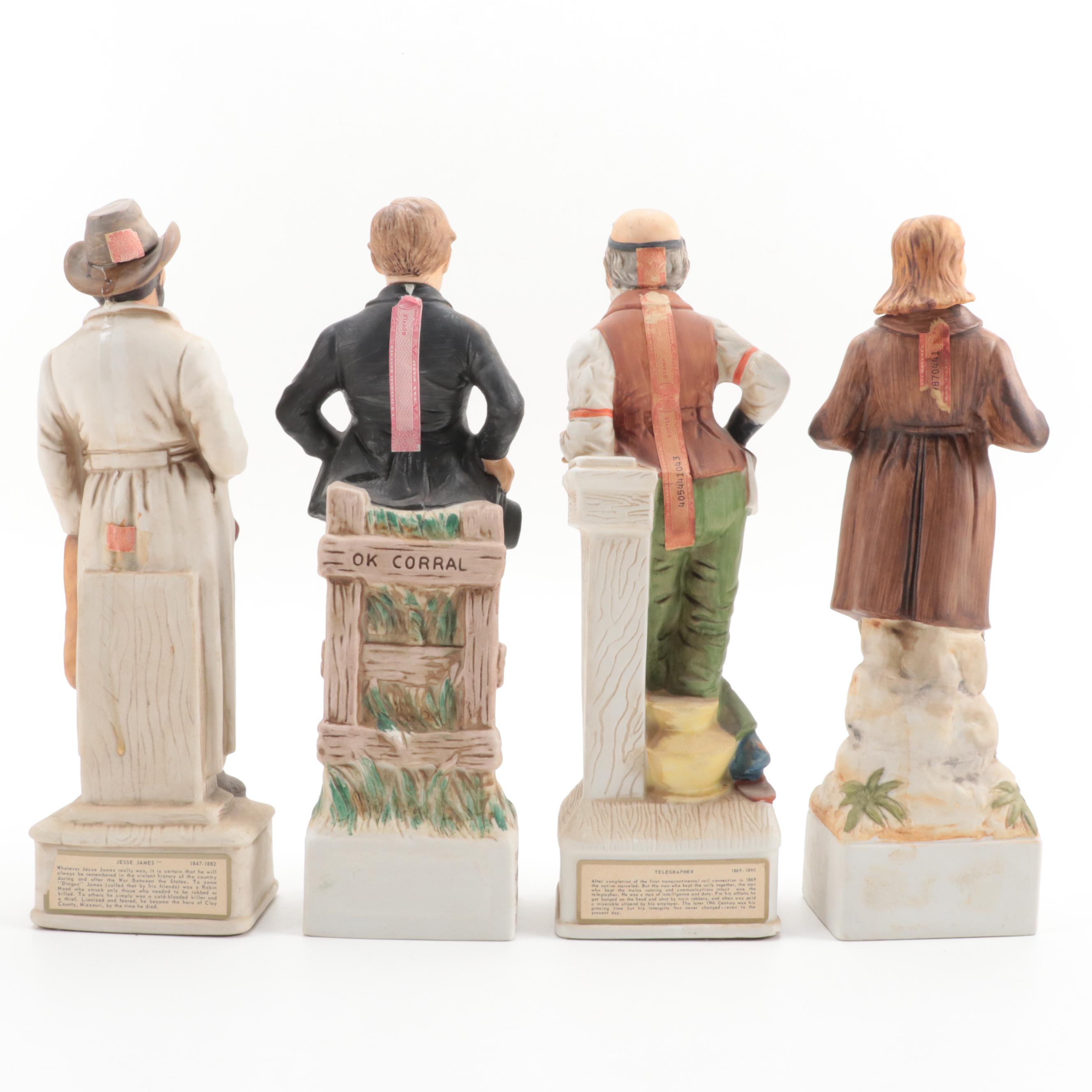 Lionstone and McCormick Western Decanters Including "Wild Bill Hickok" and More