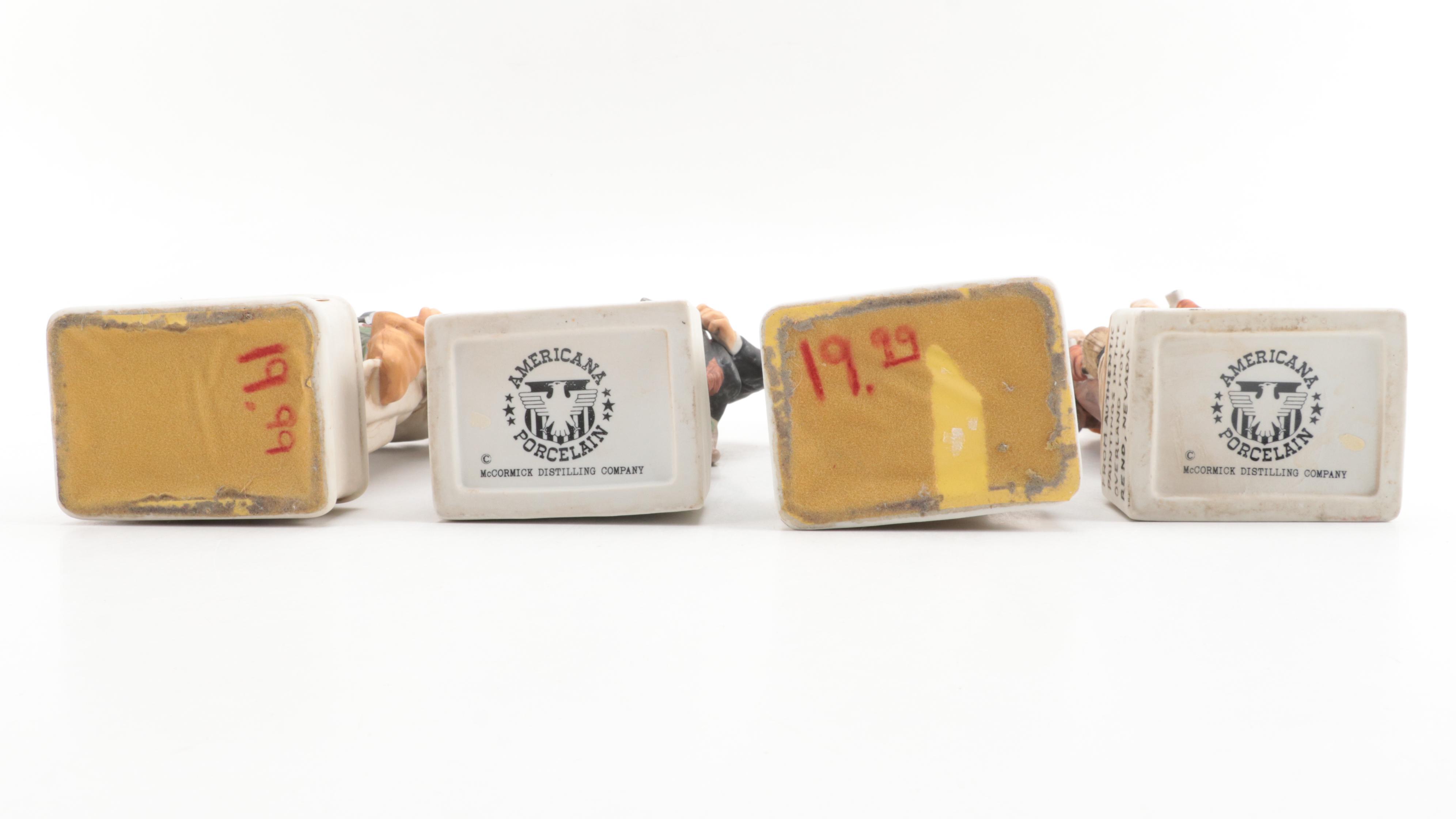 Lionstone and McCormick Western Decanters Including "Wild Bill Hickok" and More