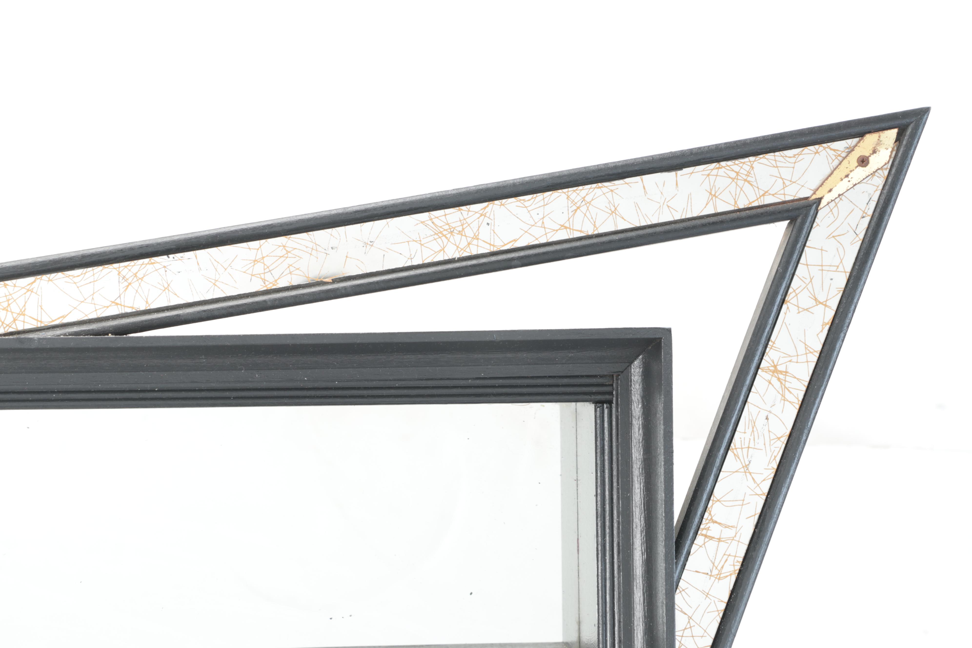 Illinois Moulding Co. Atomic Modern Shadowbox Wall Mirror, Mid-20th Century