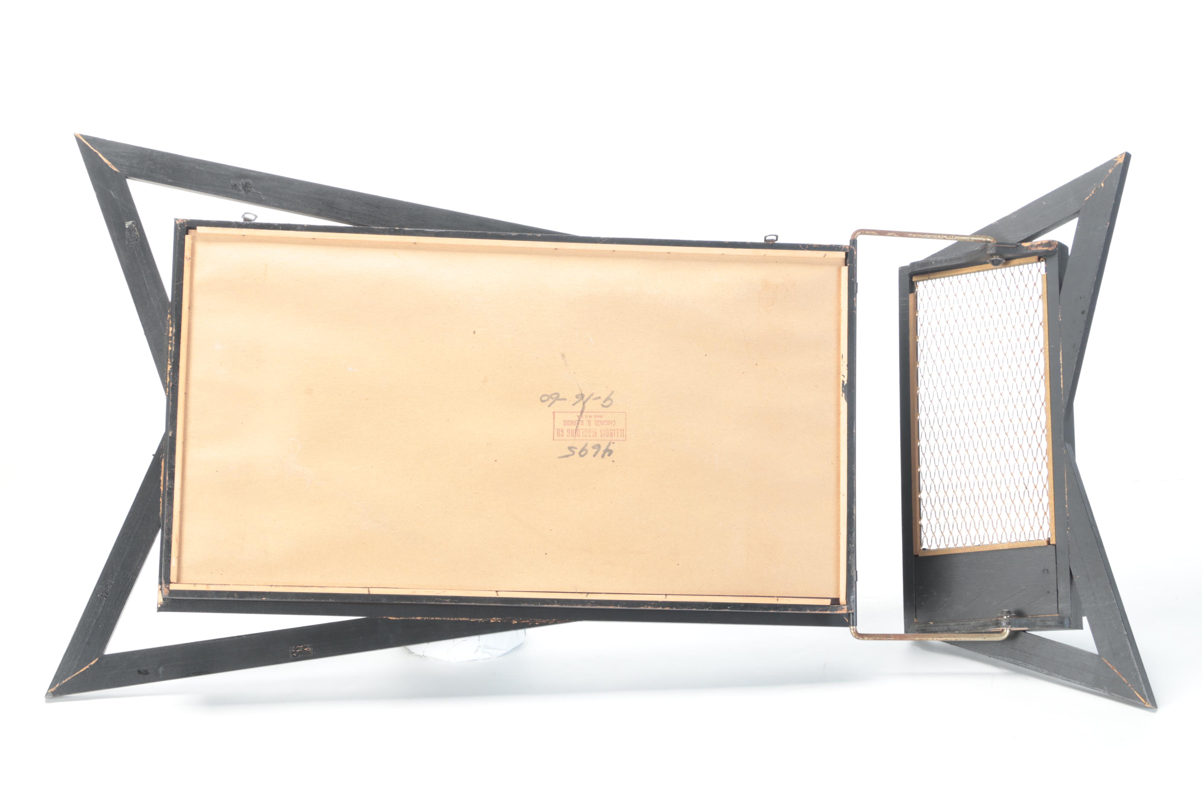 Illinois Moulding Co. Atomic Modern Shadowbox Wall Mirror, Mid-20th Century