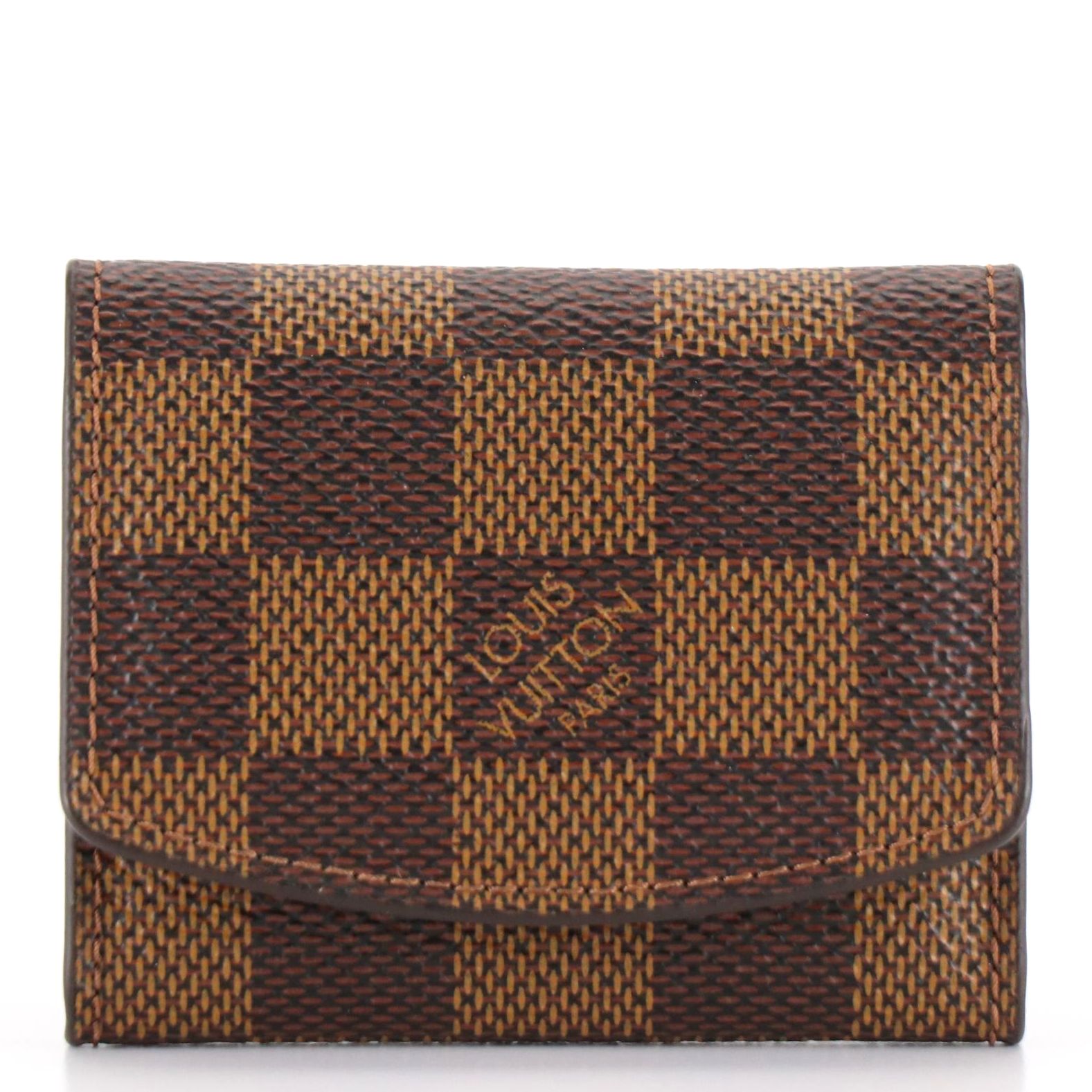 Louis Vuitton Cufflink Holder in Damier Ebene Canvas
