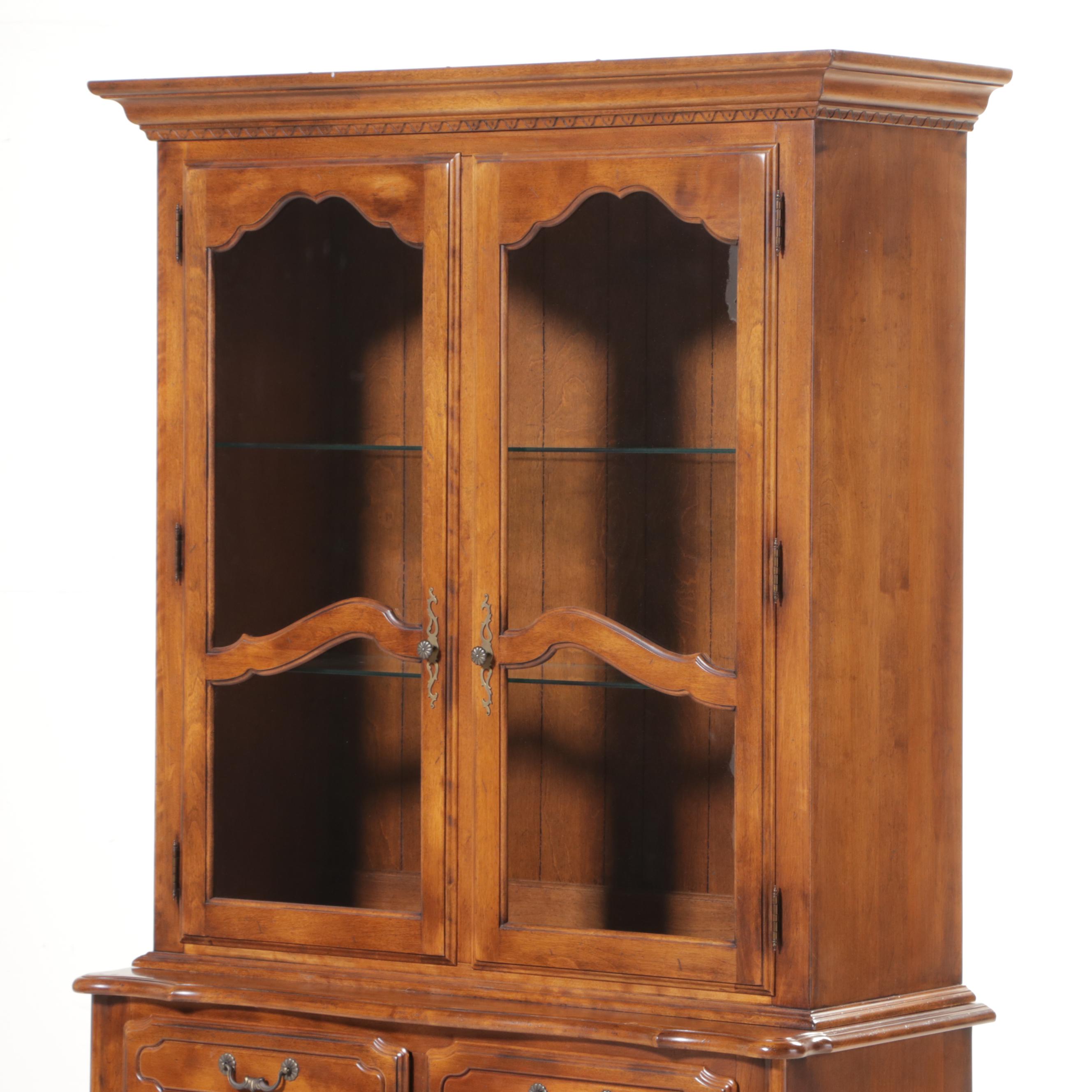Ethan Allen "Country French Collection" Mahogany China Cabinet