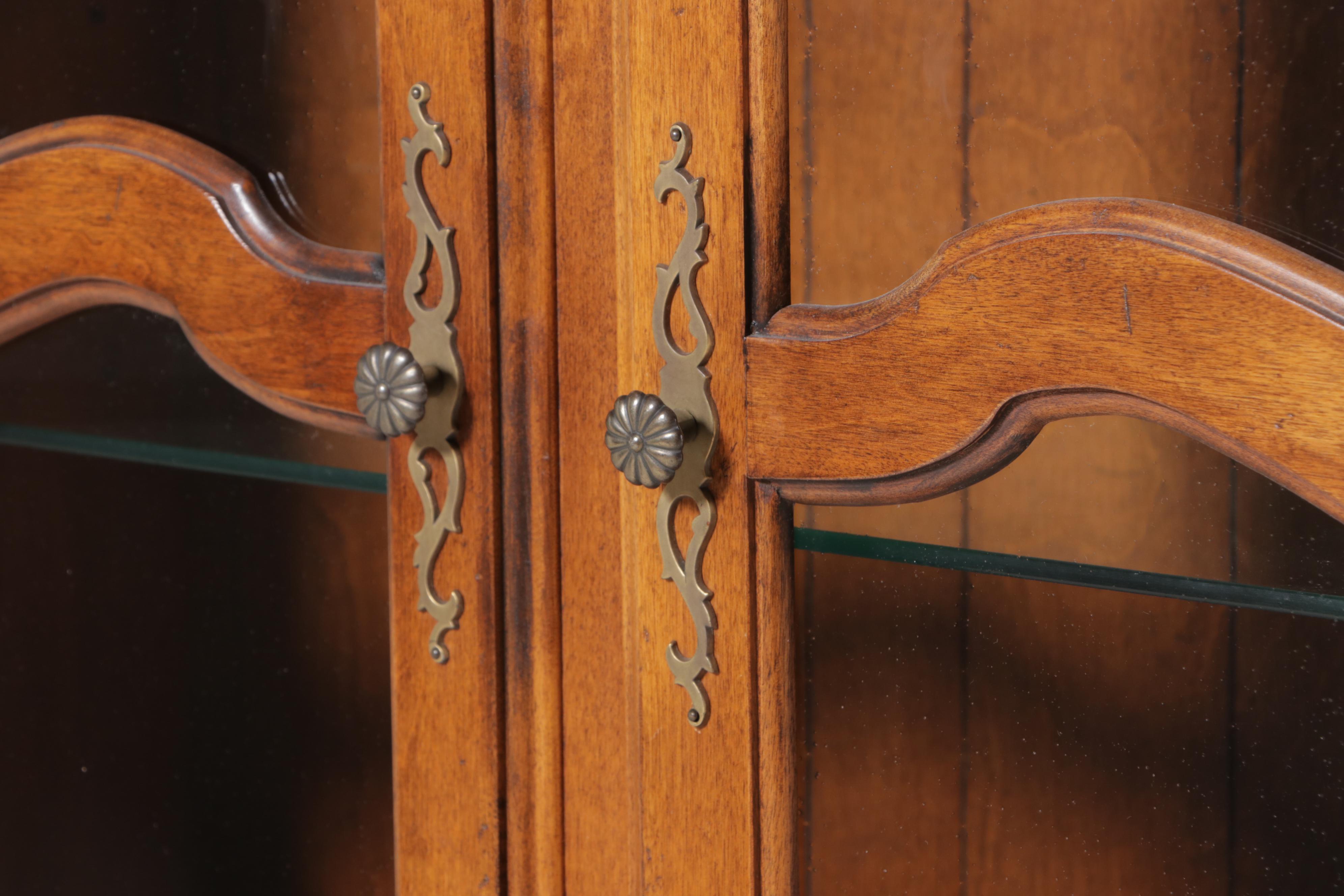 Ethan Allen "Country French Collection" Mahogany China Cabinet