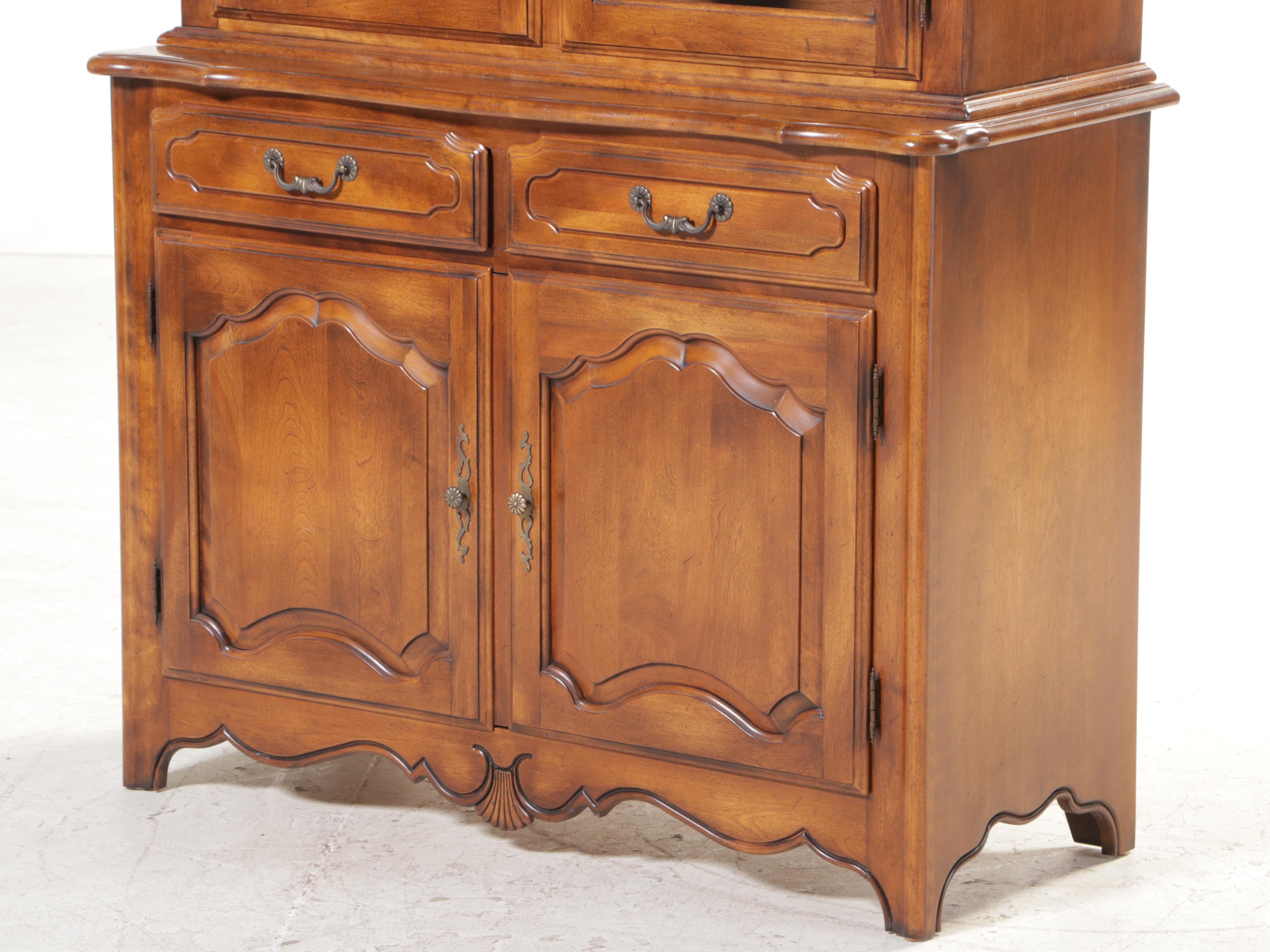 Ethan Allen "Country French Collection" Mahogany China Cabinet