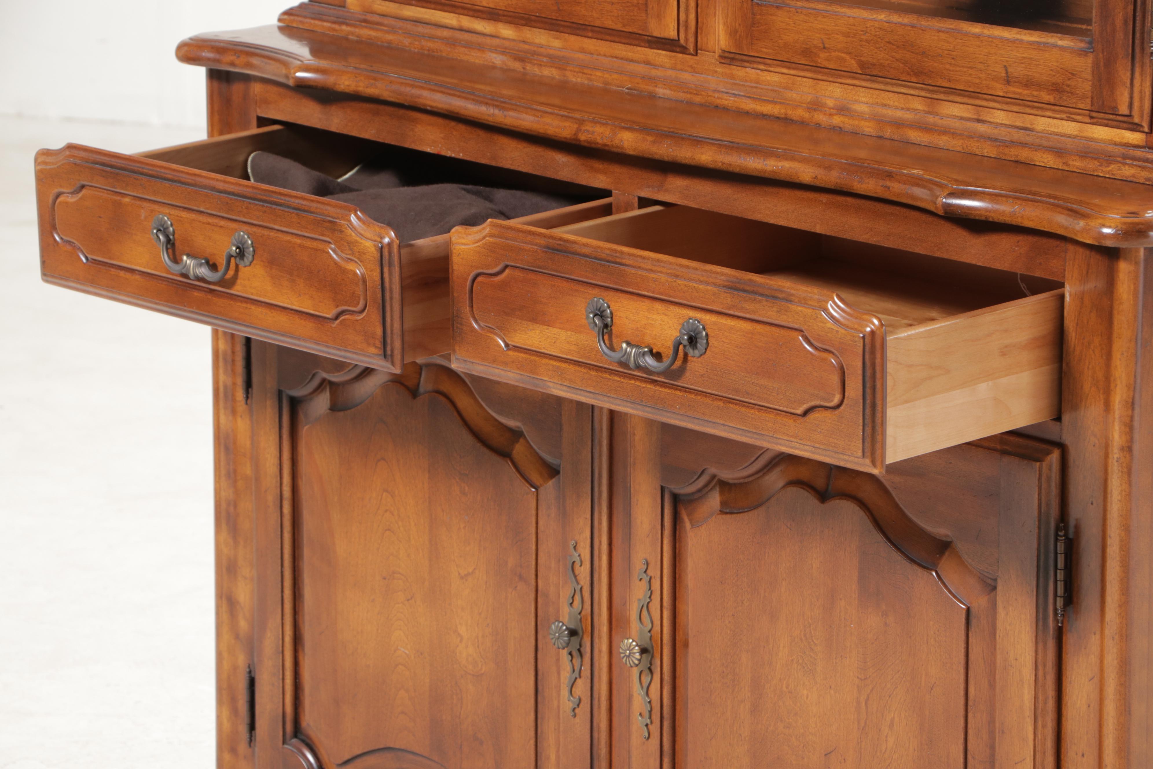 Ethan Allen "Country French Collection" Mahogany China Cabinet