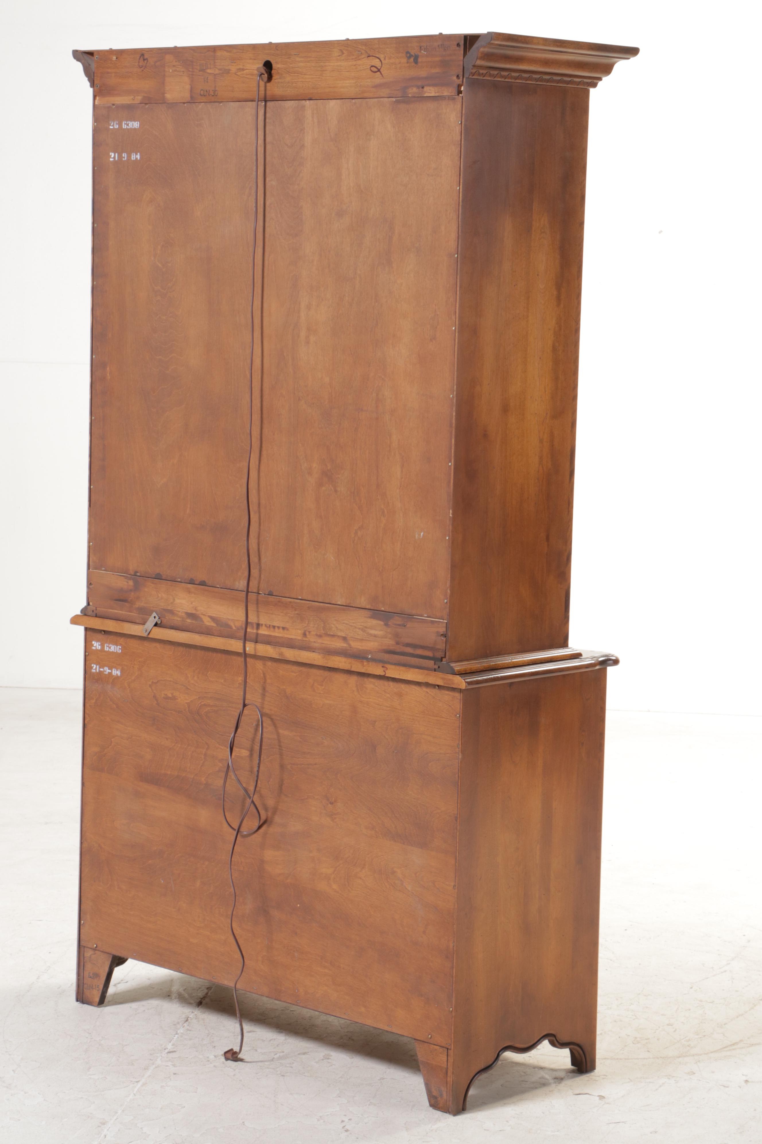 Ethan Allen "Country French Collection" Mahogany China Cabinet