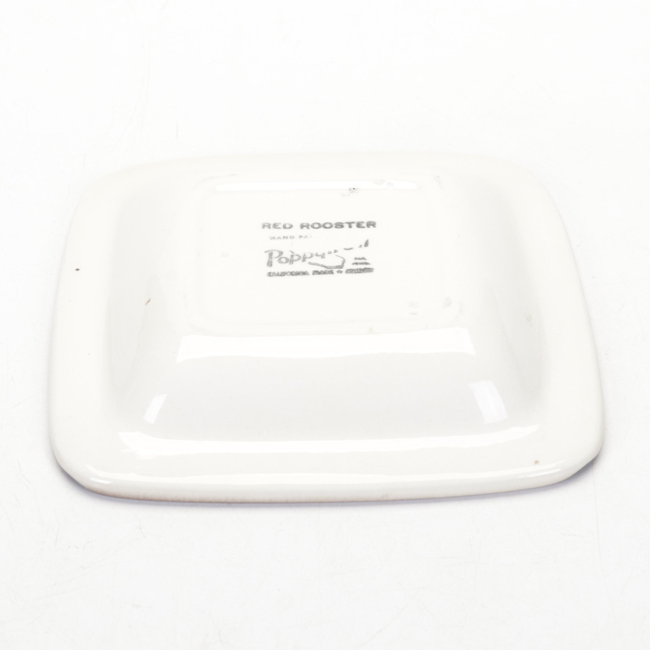 B.J. Brock Co. "Harvest" Tableware with Royal Copley and Norcrest Roosters