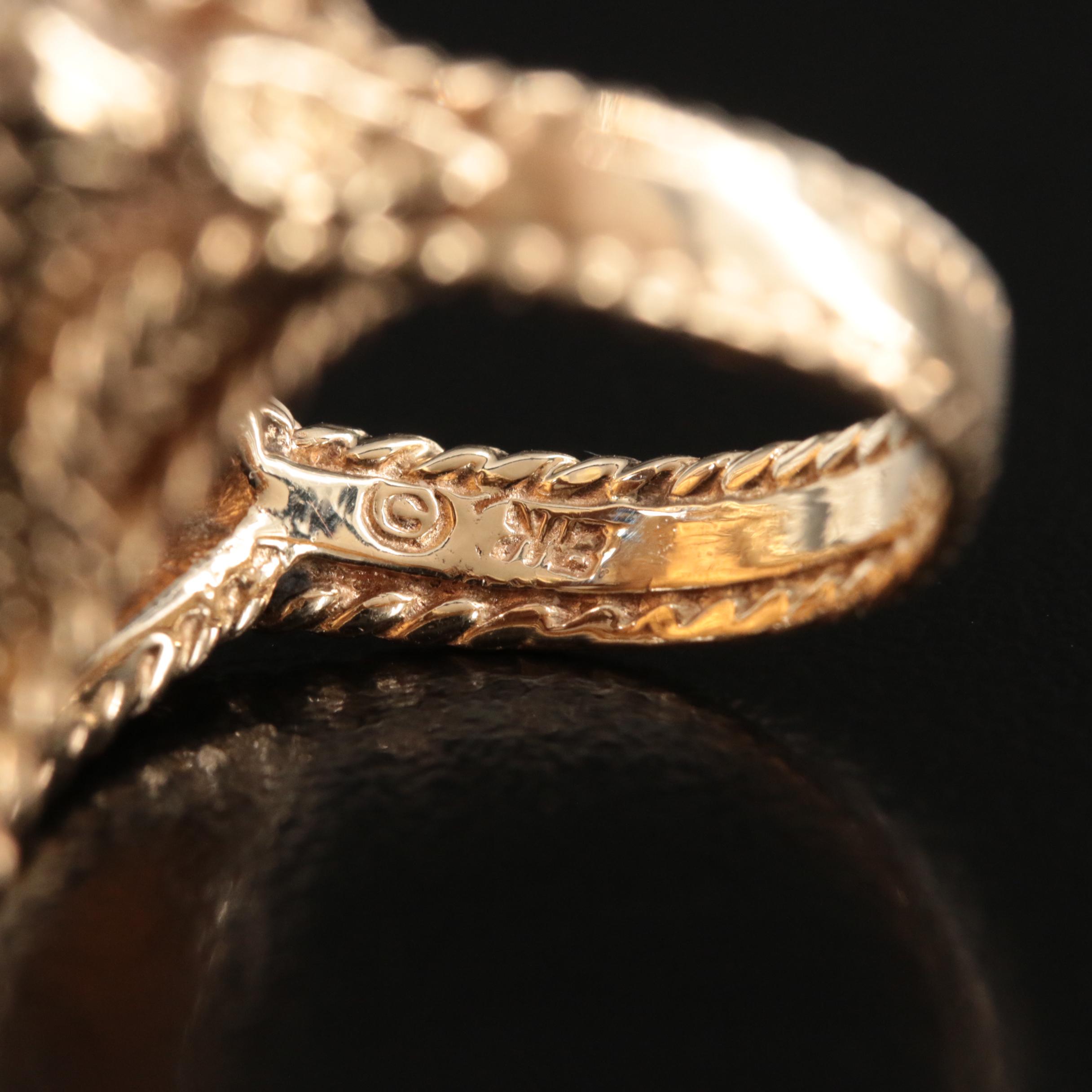 1915 14K 0.04 CTW Diamond Indian Head $2.50 Gold Quarter Eagle Ring