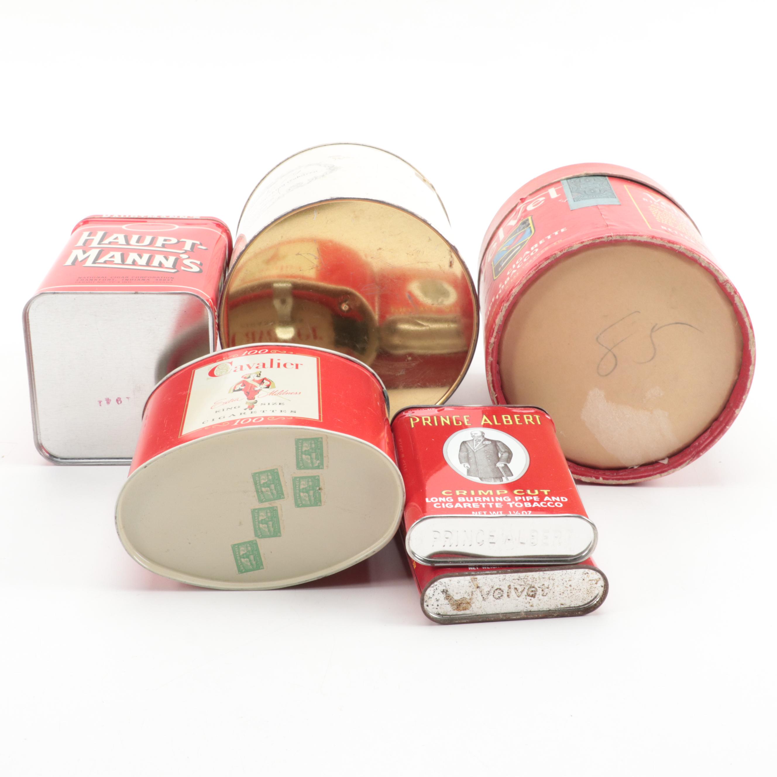 Velvet, H. Sutlife, Prince Albert with Other Tobacco Tins and Table Lighters