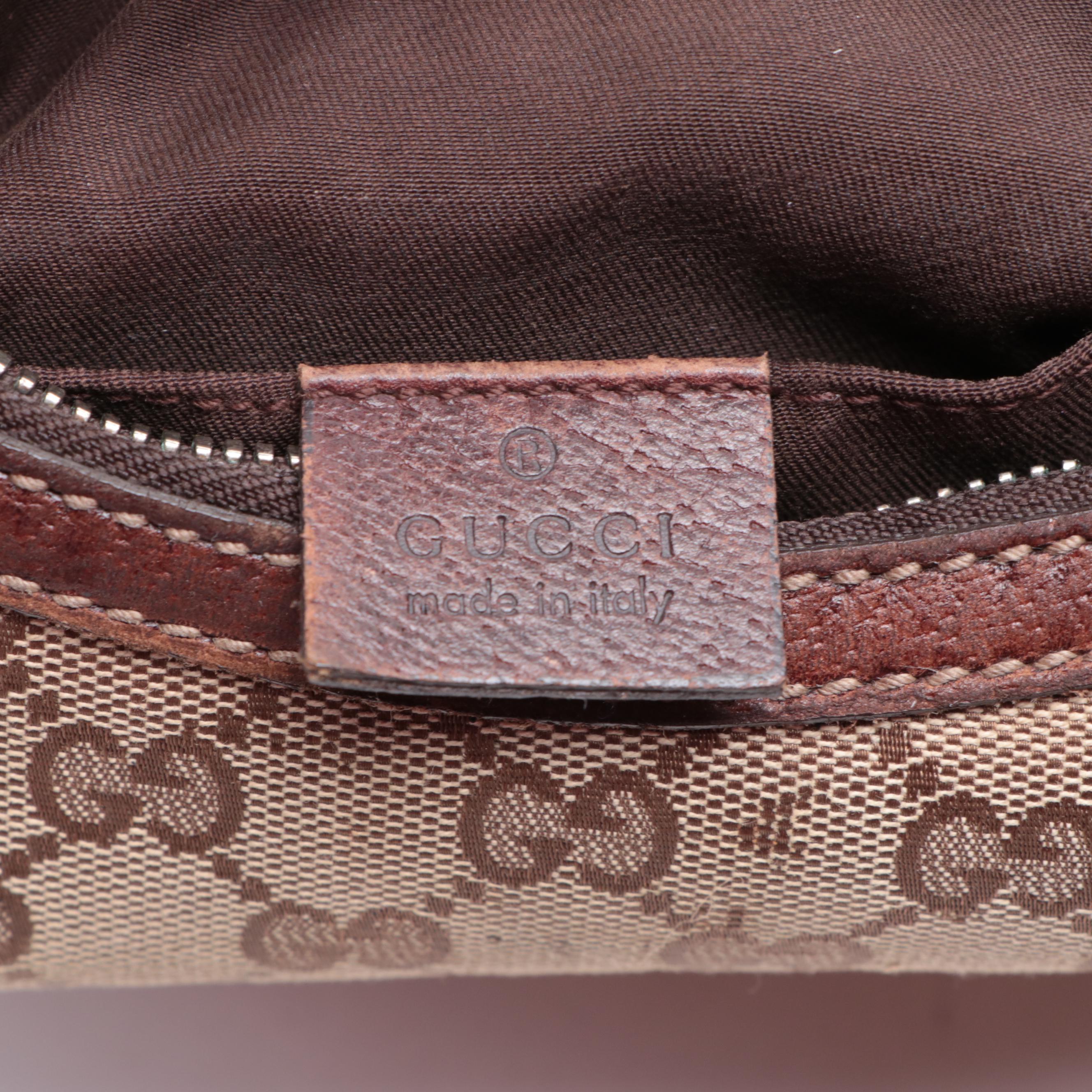 Gucci Princy GG Canvas and Leather Hobo Bag