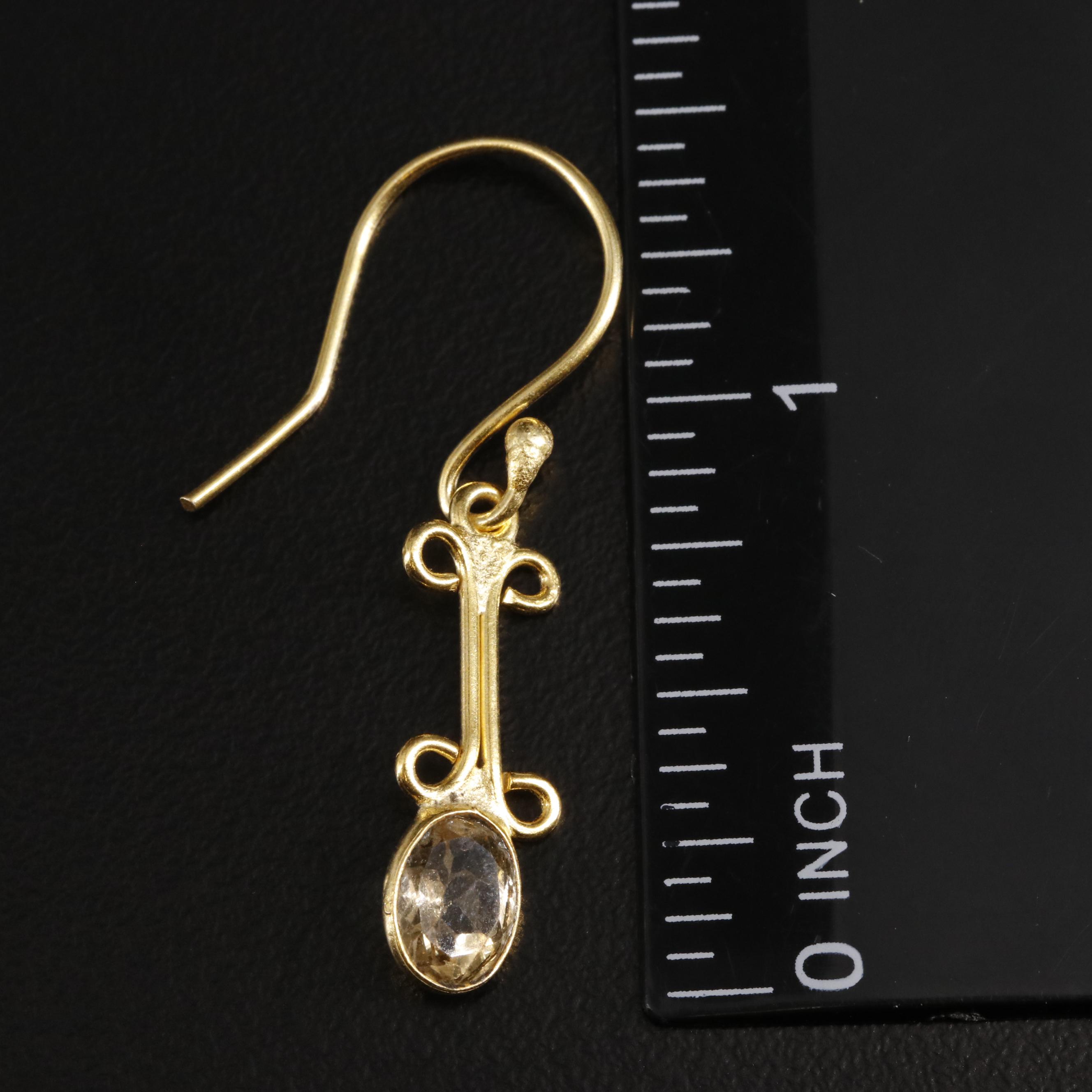 Citrine Drop Earrings