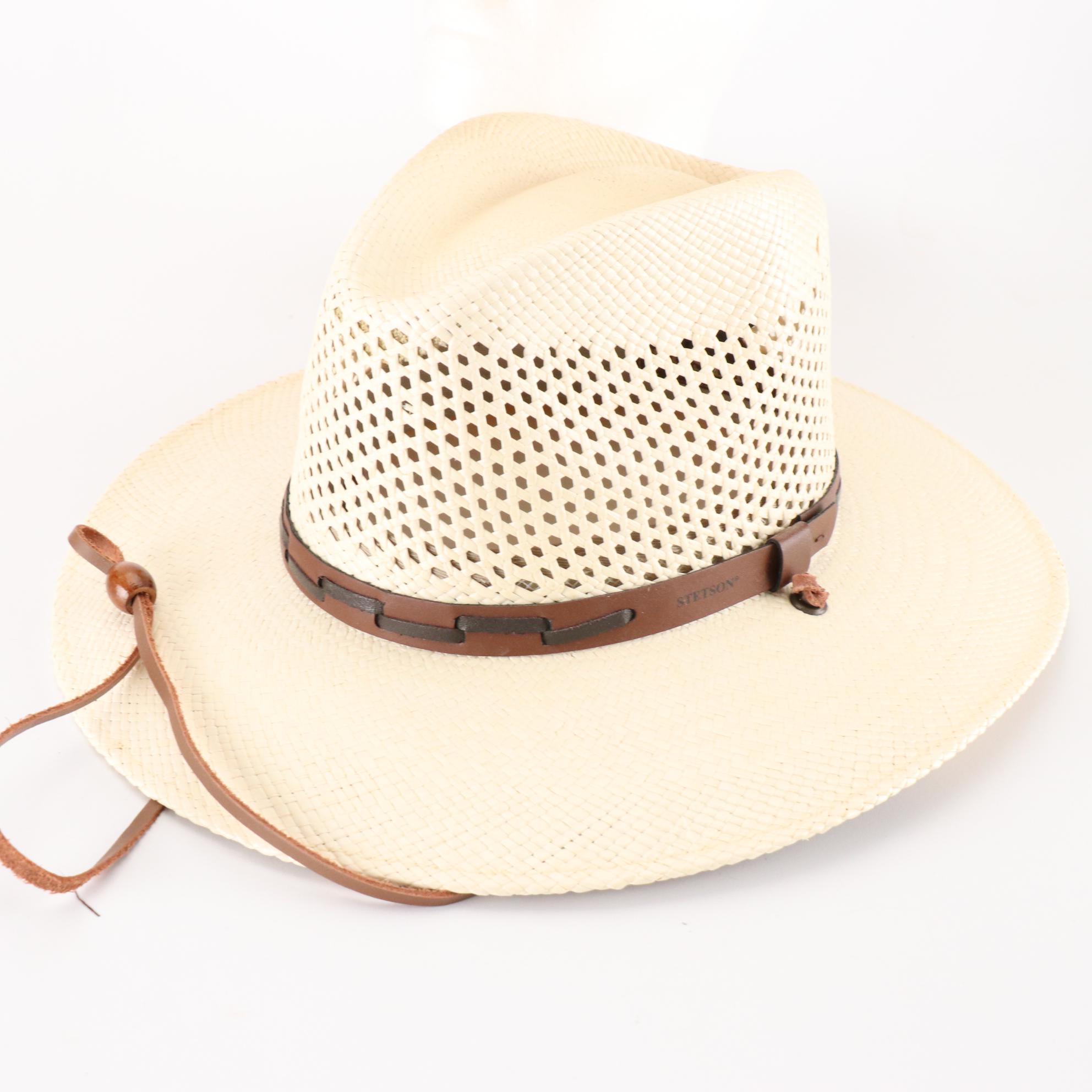 Stetson and Resistol Western Style Straw Hats