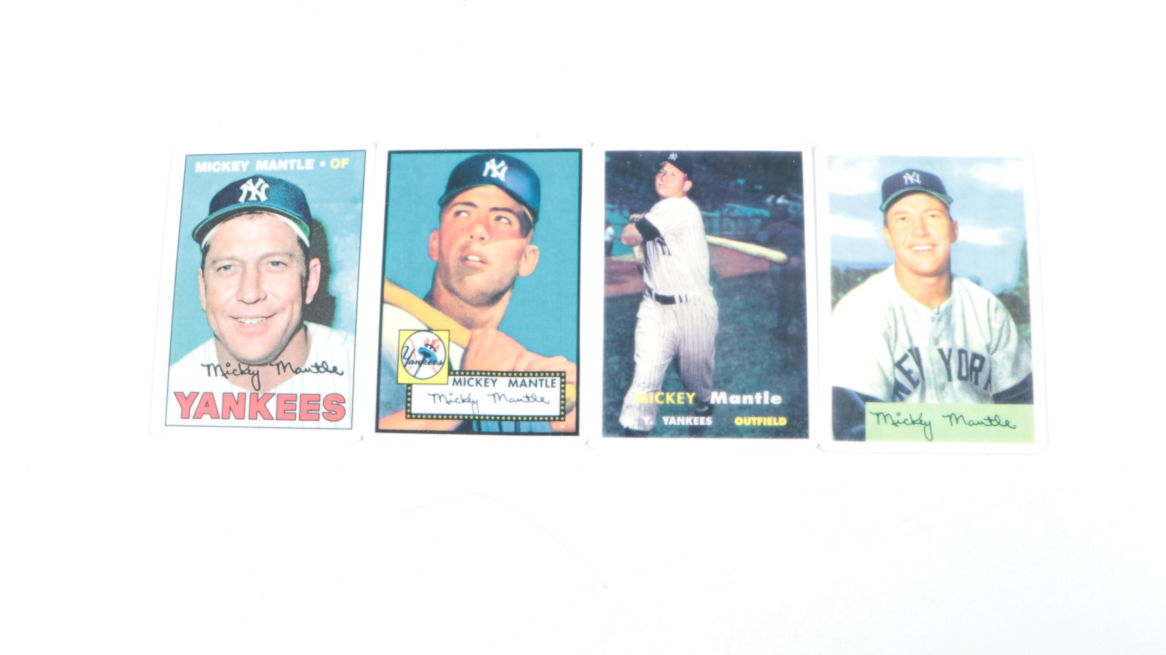 1996 Topps Porcelain Mickey Mantle Commemorative Baseball Cards Set