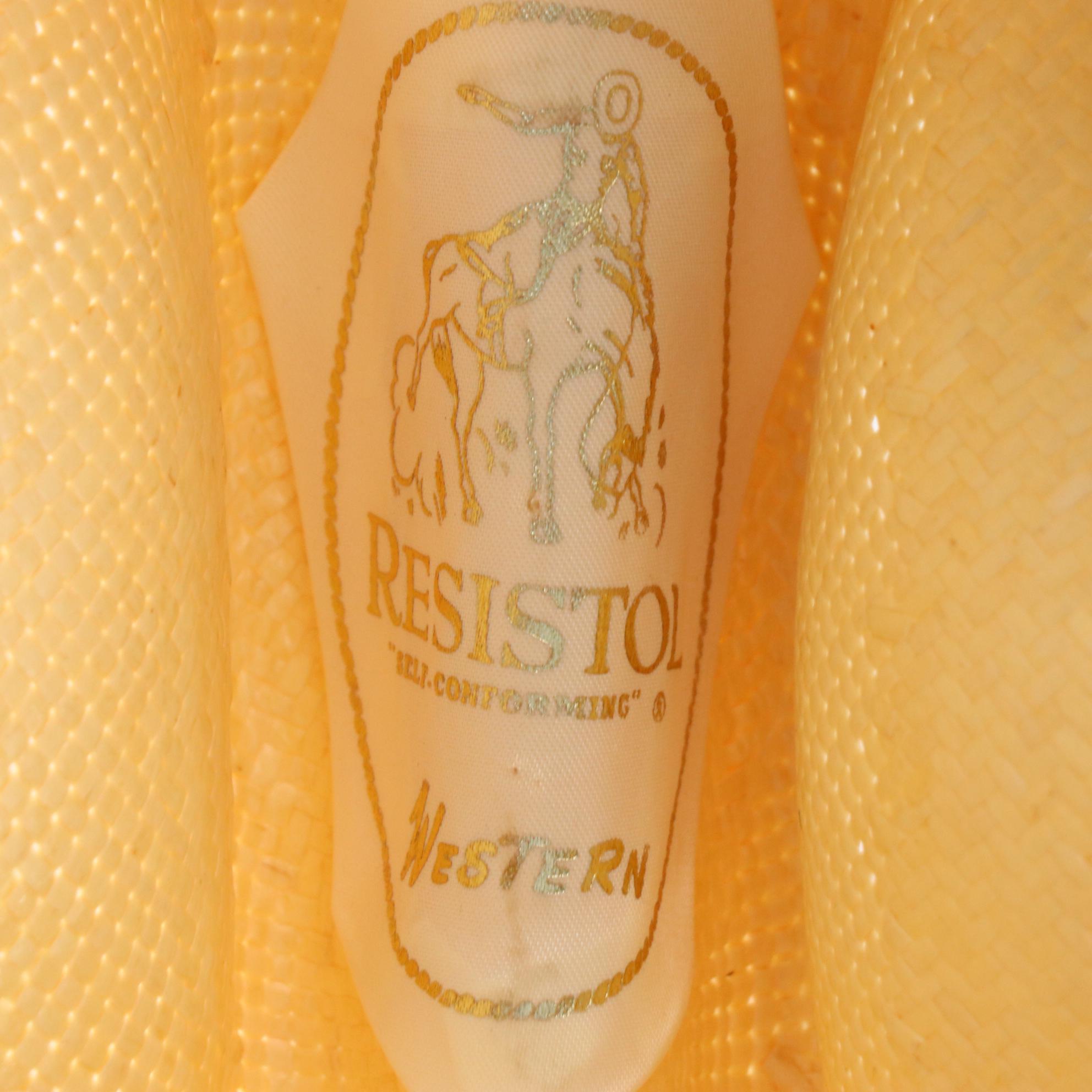 Stetson and Resistol Western Style Straw Hats