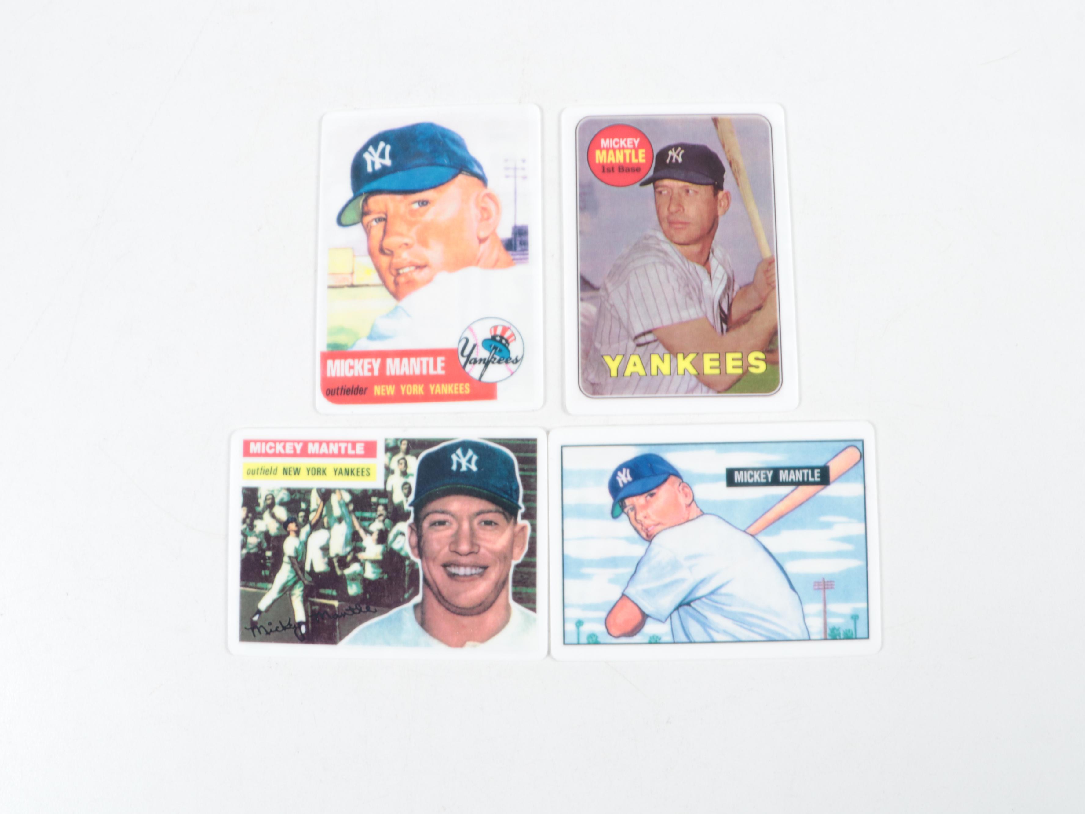 1996 Topps Porcelain Mickey Mantle Commemorative Baseball Cards Set
