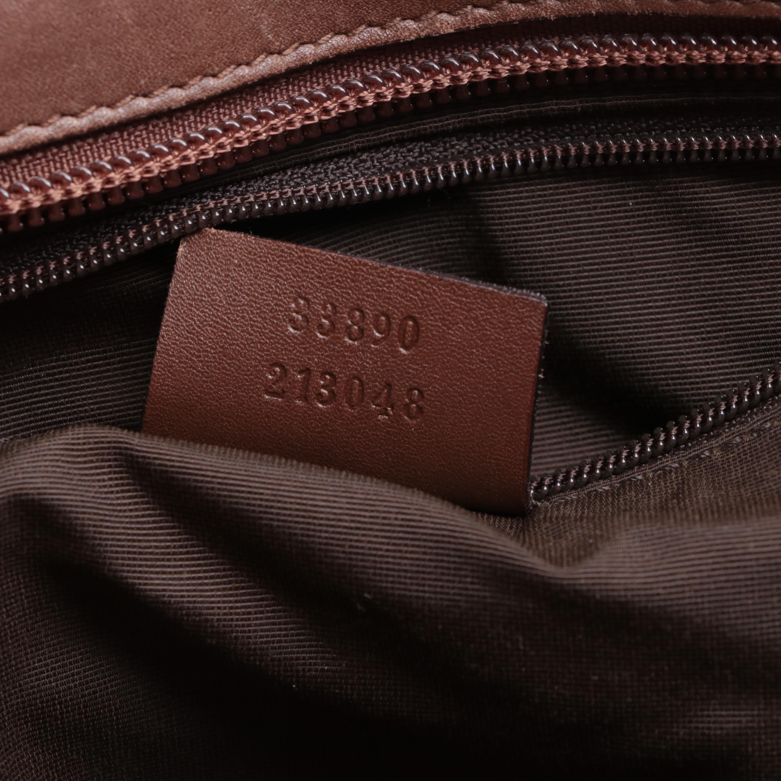 Gucci GG Canvas and Leather Tote Bag