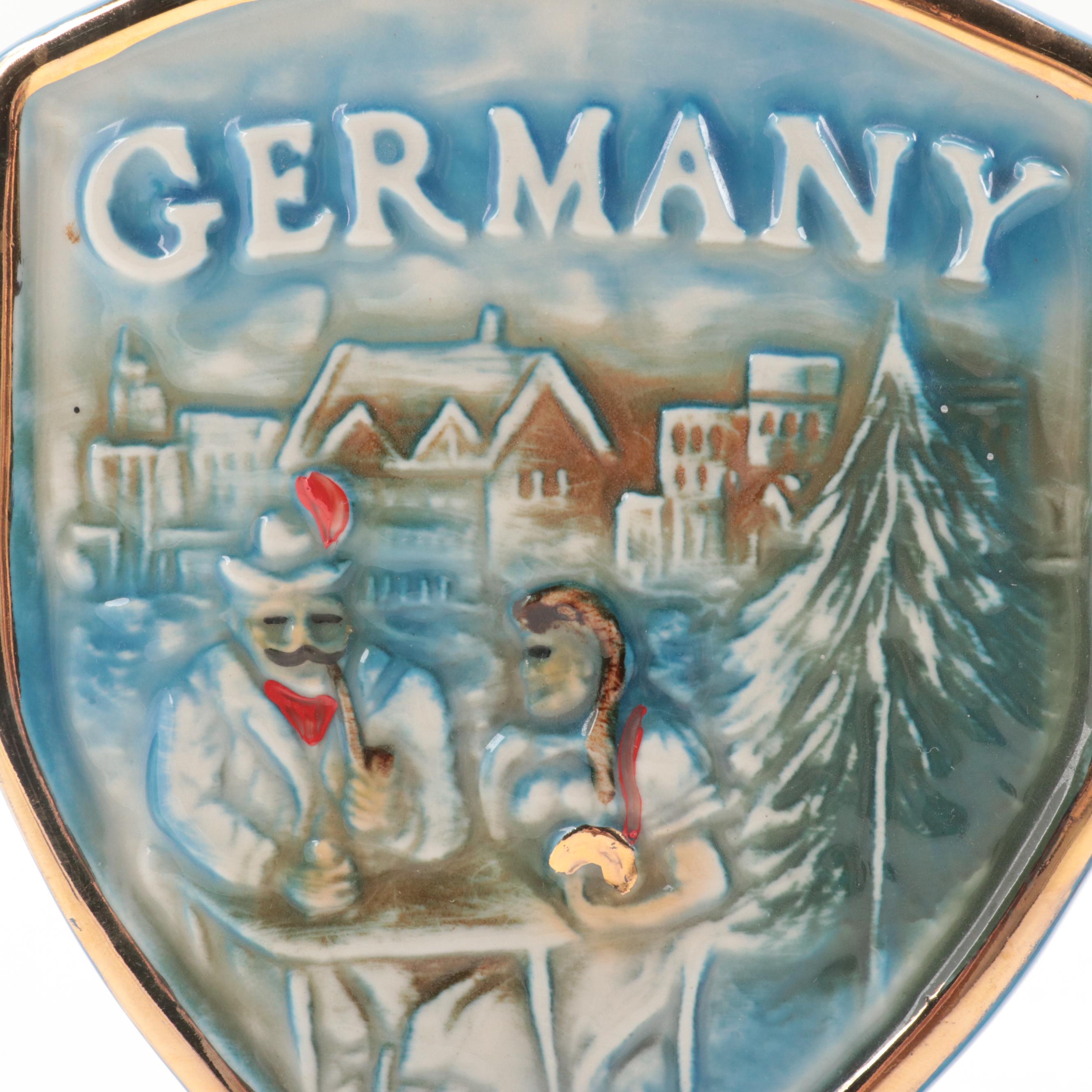 Heritage China Ezra Brooks American Legion and Other Porcelain Decanters