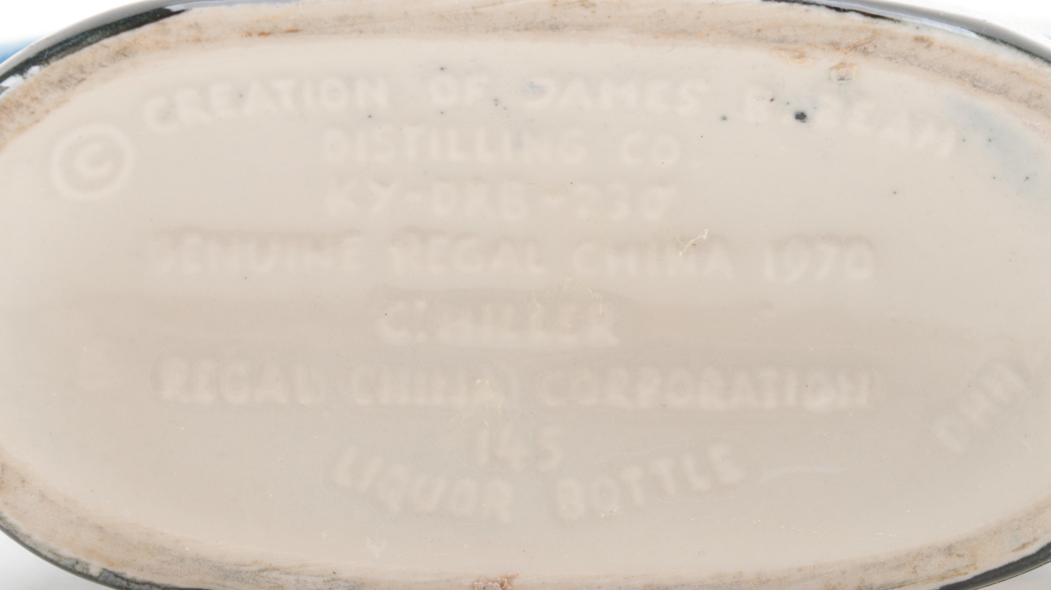 Heritage China Ezra Brooks American Legion and Other Porcelain Decanters