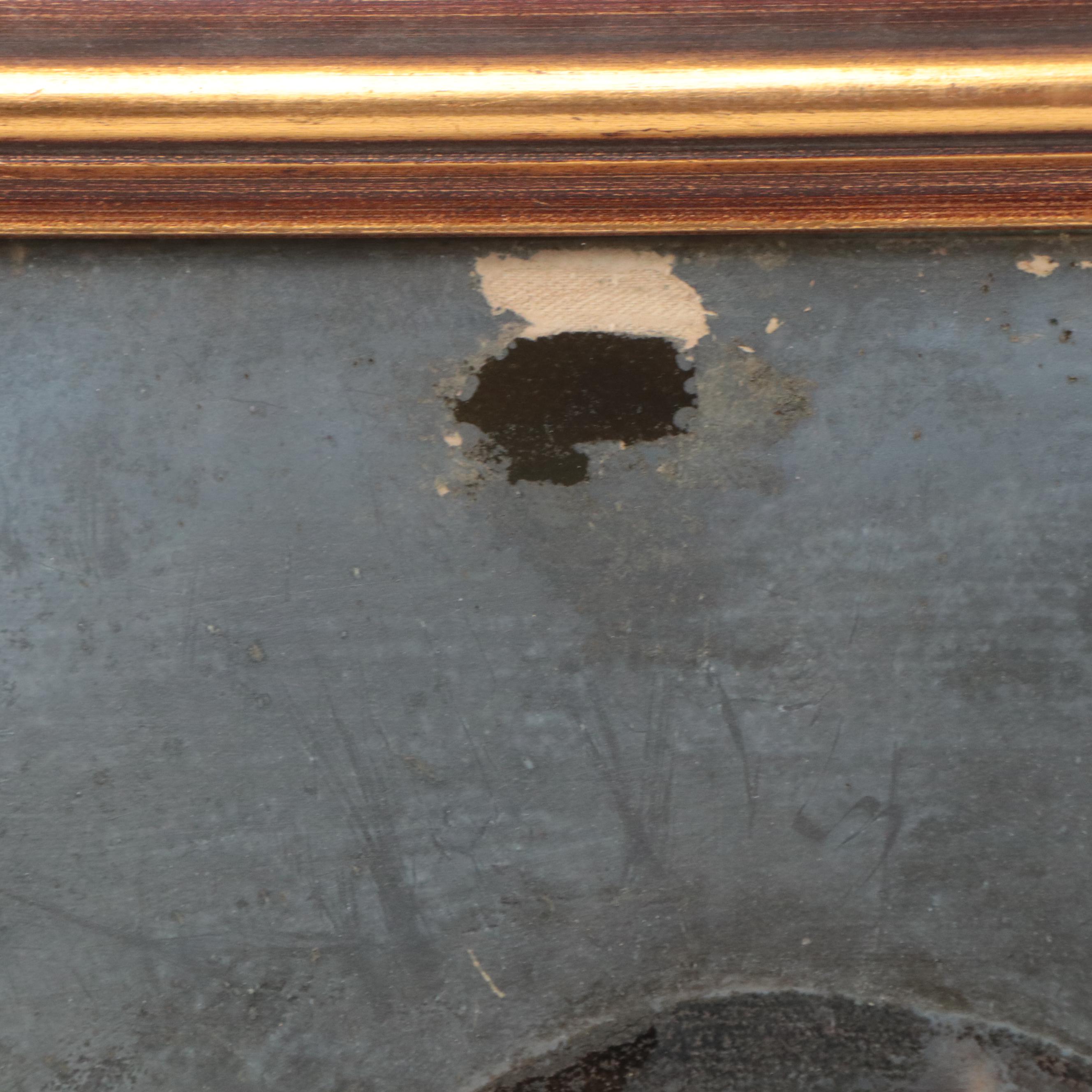 Austro-Hungarian School Portrait Oil Painting of a Lady, 1859