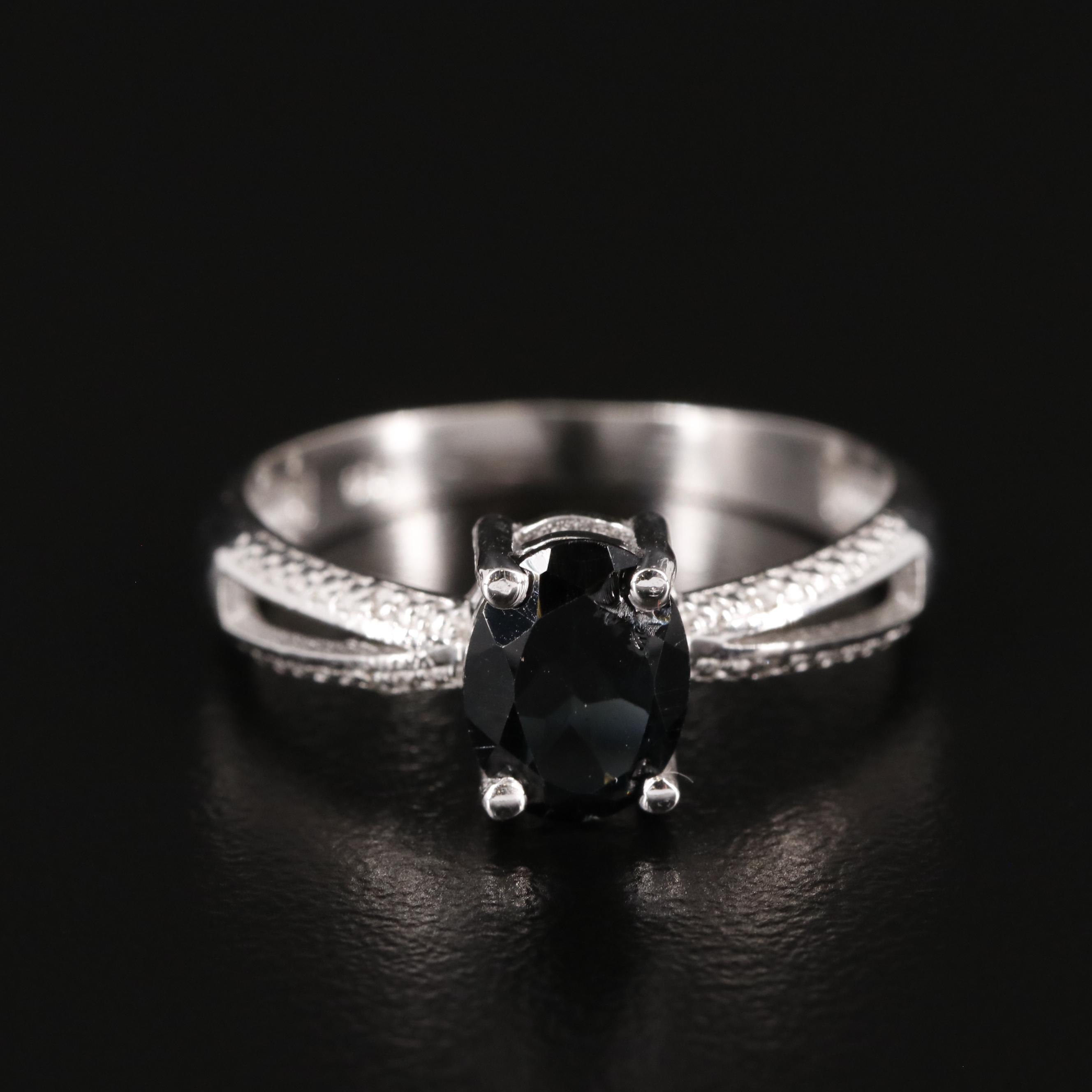 Sterling Spinel Ring
