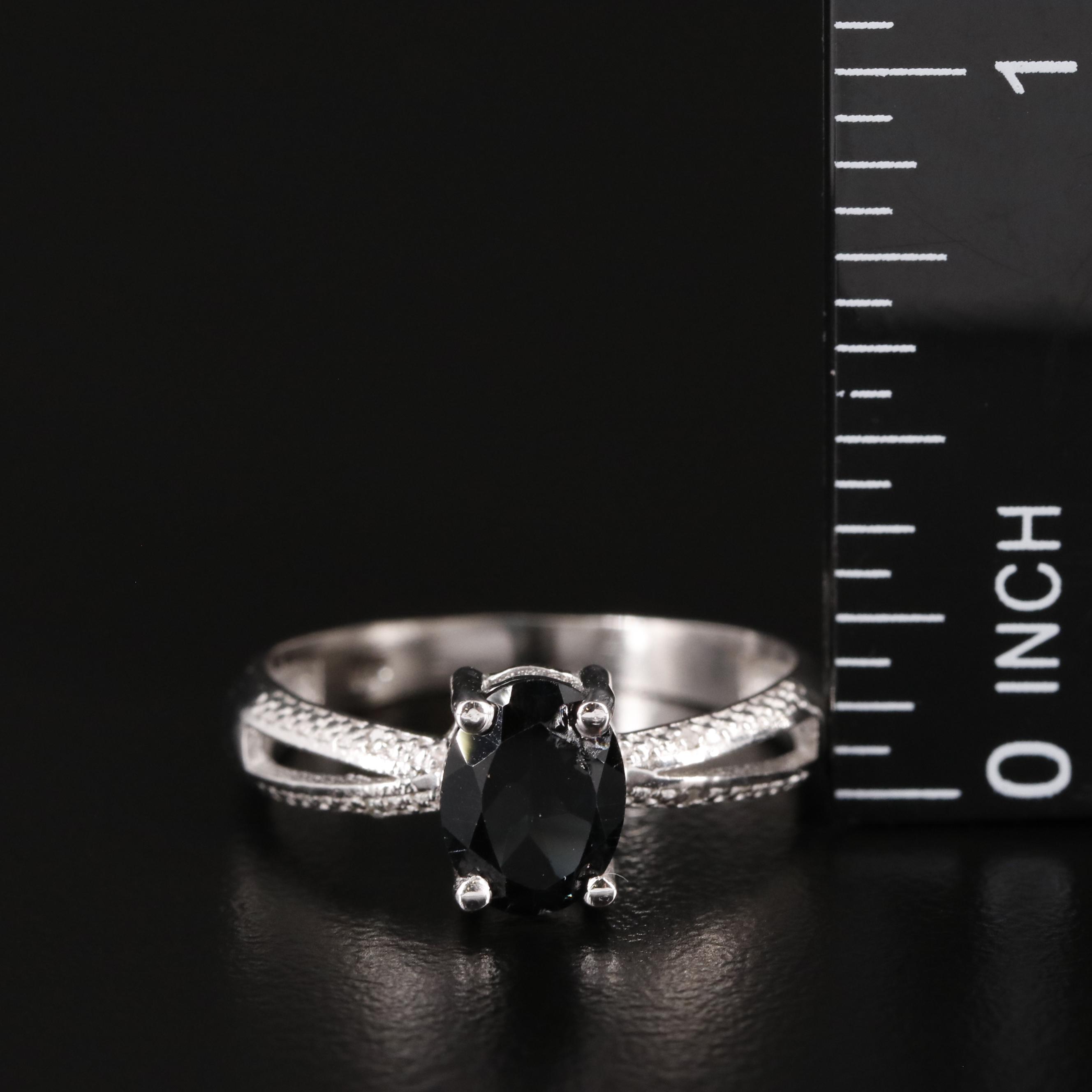 Sterling Spinel Ring