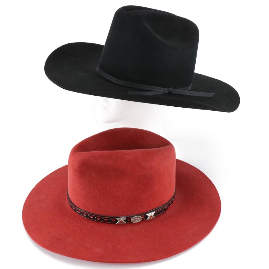 Bradford Western by Resistol and Beaver Hats Brand 3X and 5X Fur Felt Hats