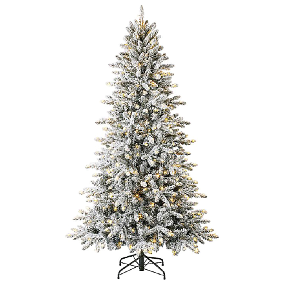 Member's Mark 7'6 Pre-Lit Flocked Aspen Artificial Christmas Tree