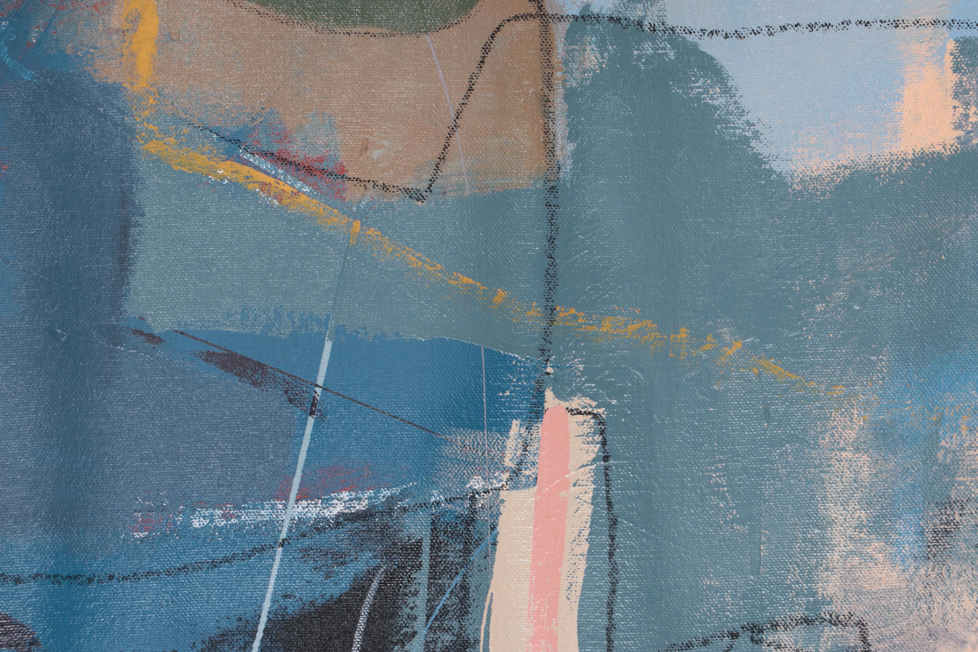 Michel Blázquez Acrylic Painting "Abstract 3588," 2023