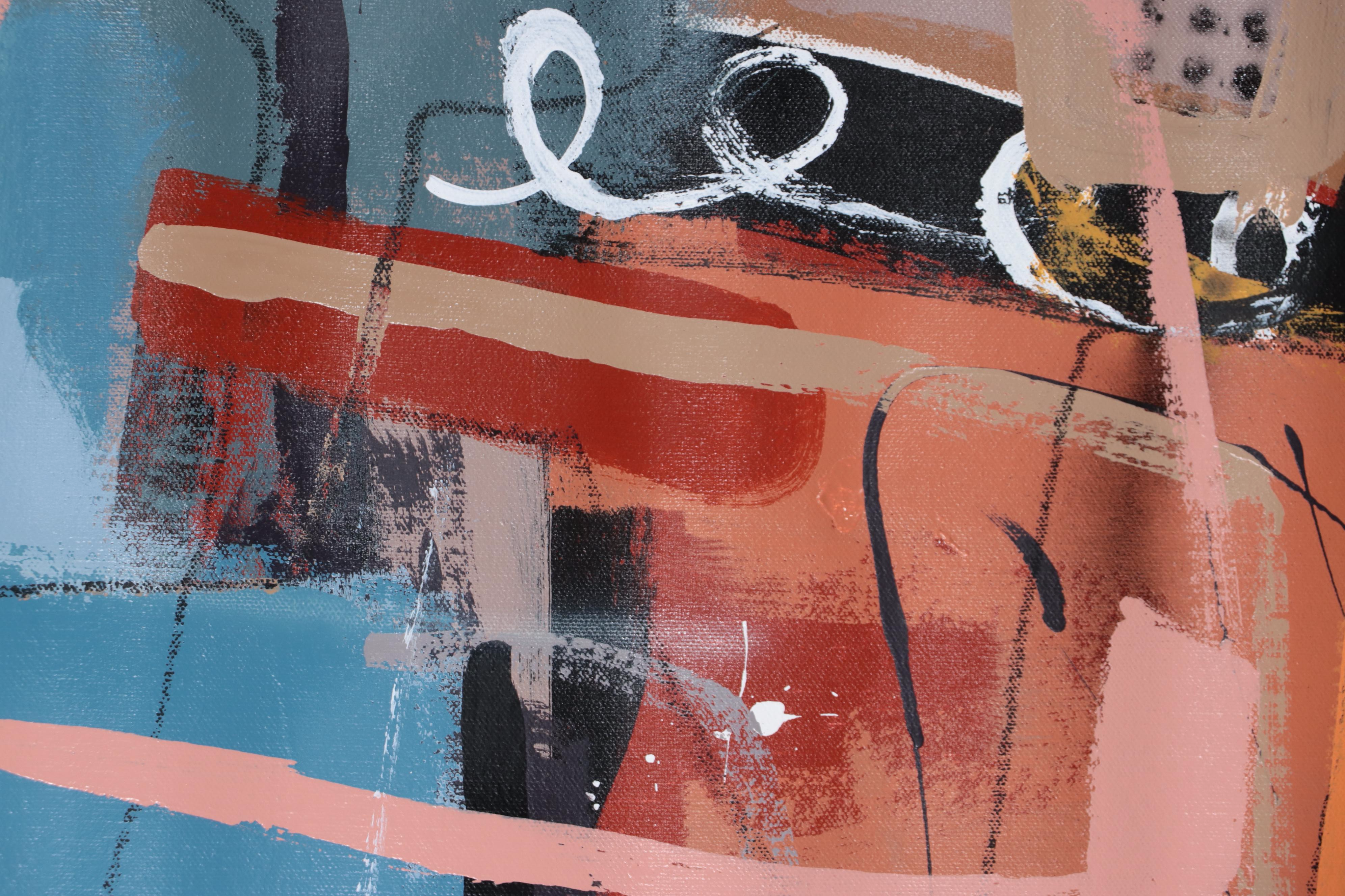 Michel Blázquez Acrylic Painting "Abstract 3588," 2023