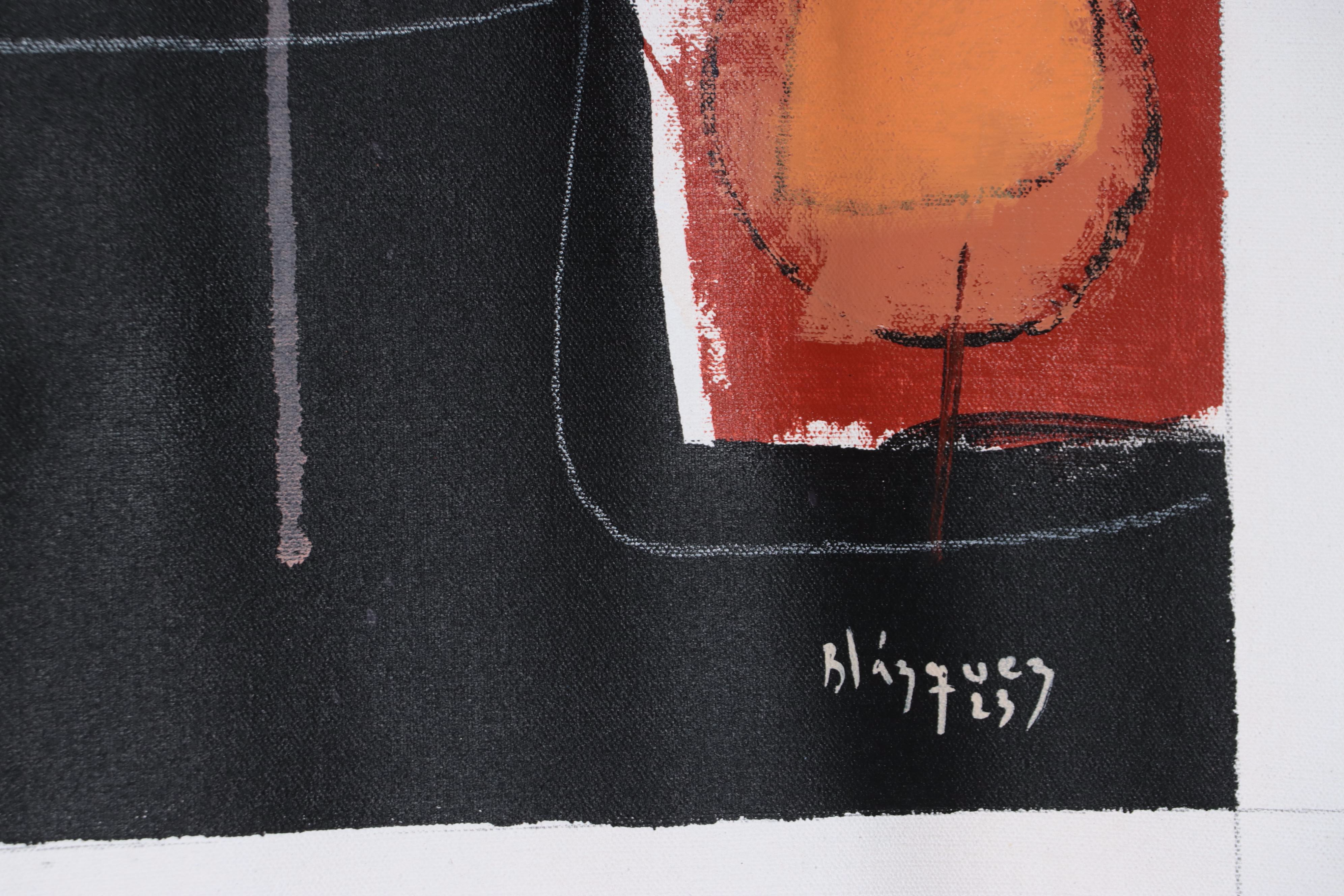 Michel Blázquez Acrylic Painting "Abstract 3588," 2023