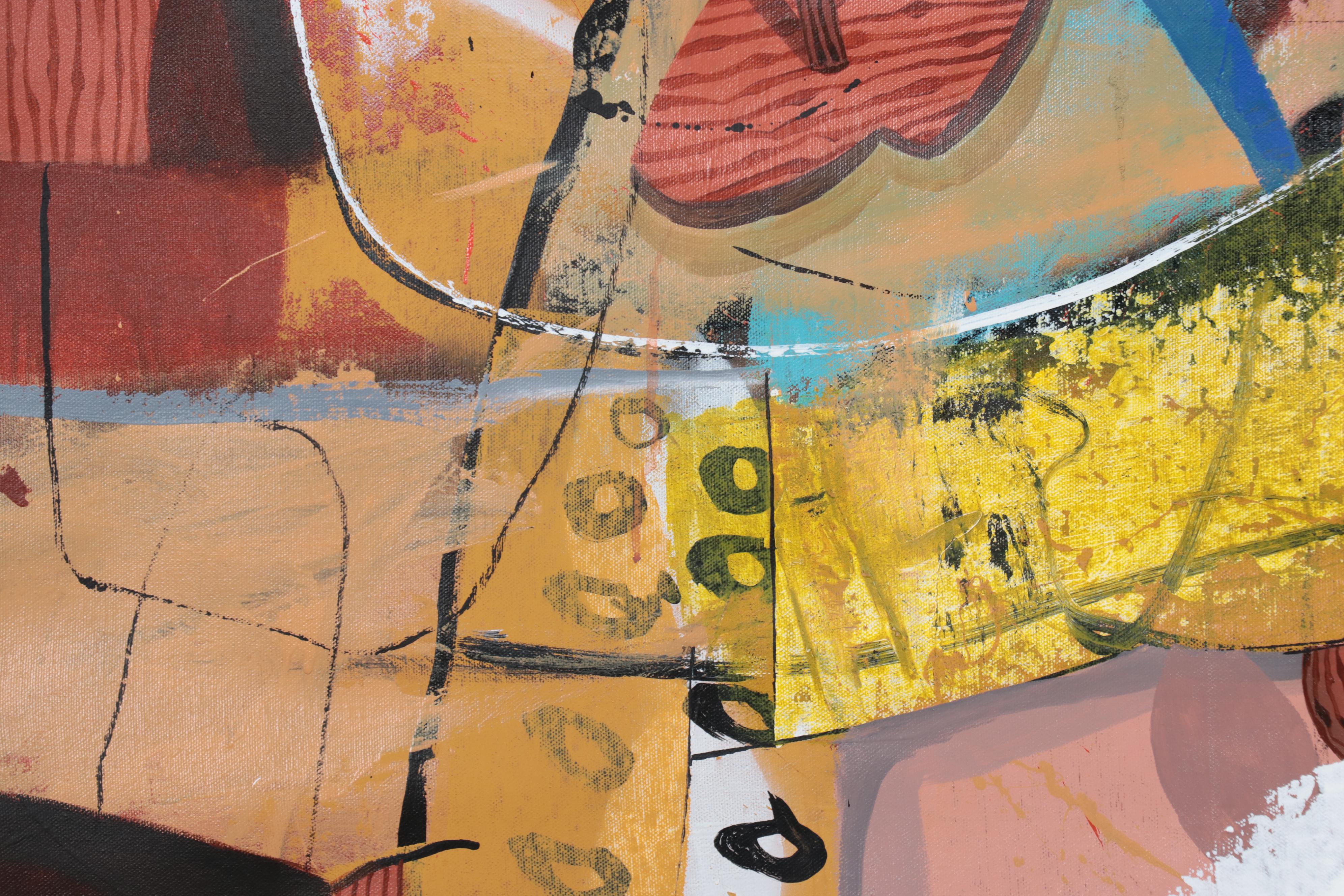 Michel Blázquez Acrylic and Oil Painting "Deja Vu," 2023