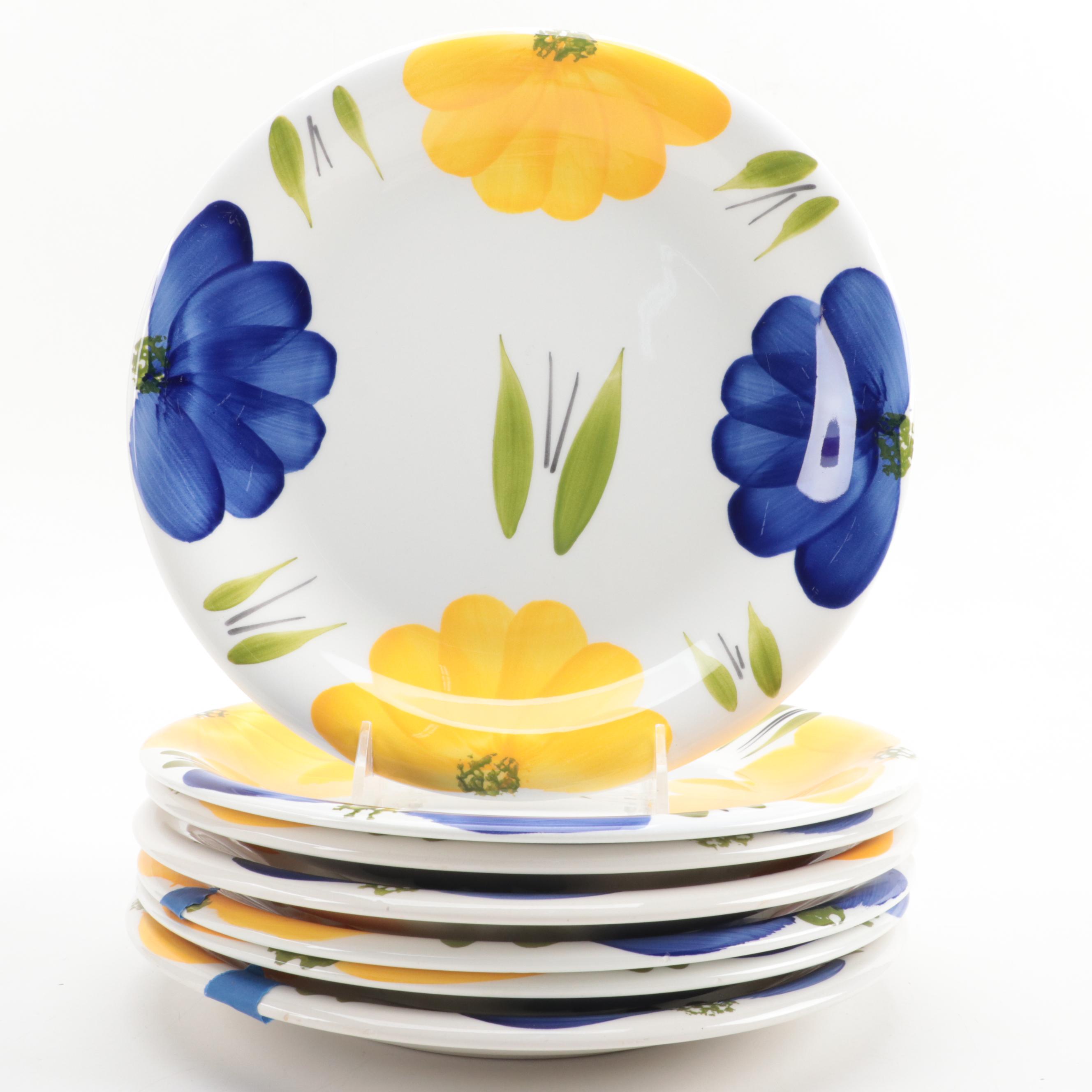 Maxam "Italian Daisy" Ceramic Dinner Plates and Bowls