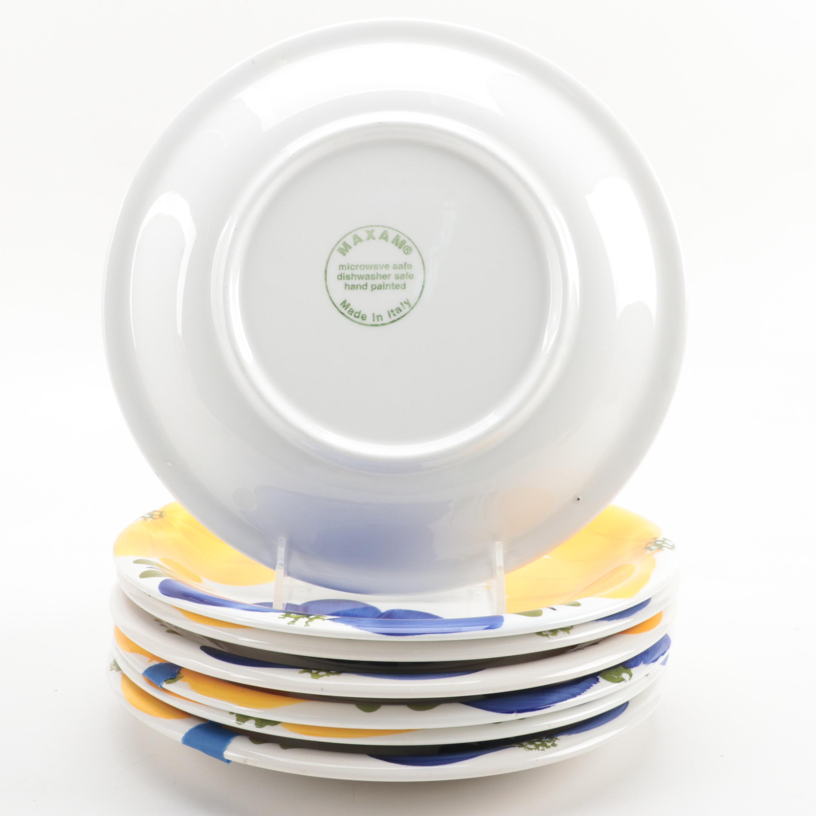 Maxam "Italian Daisy" Ceramic Dinner Plates and Bowls