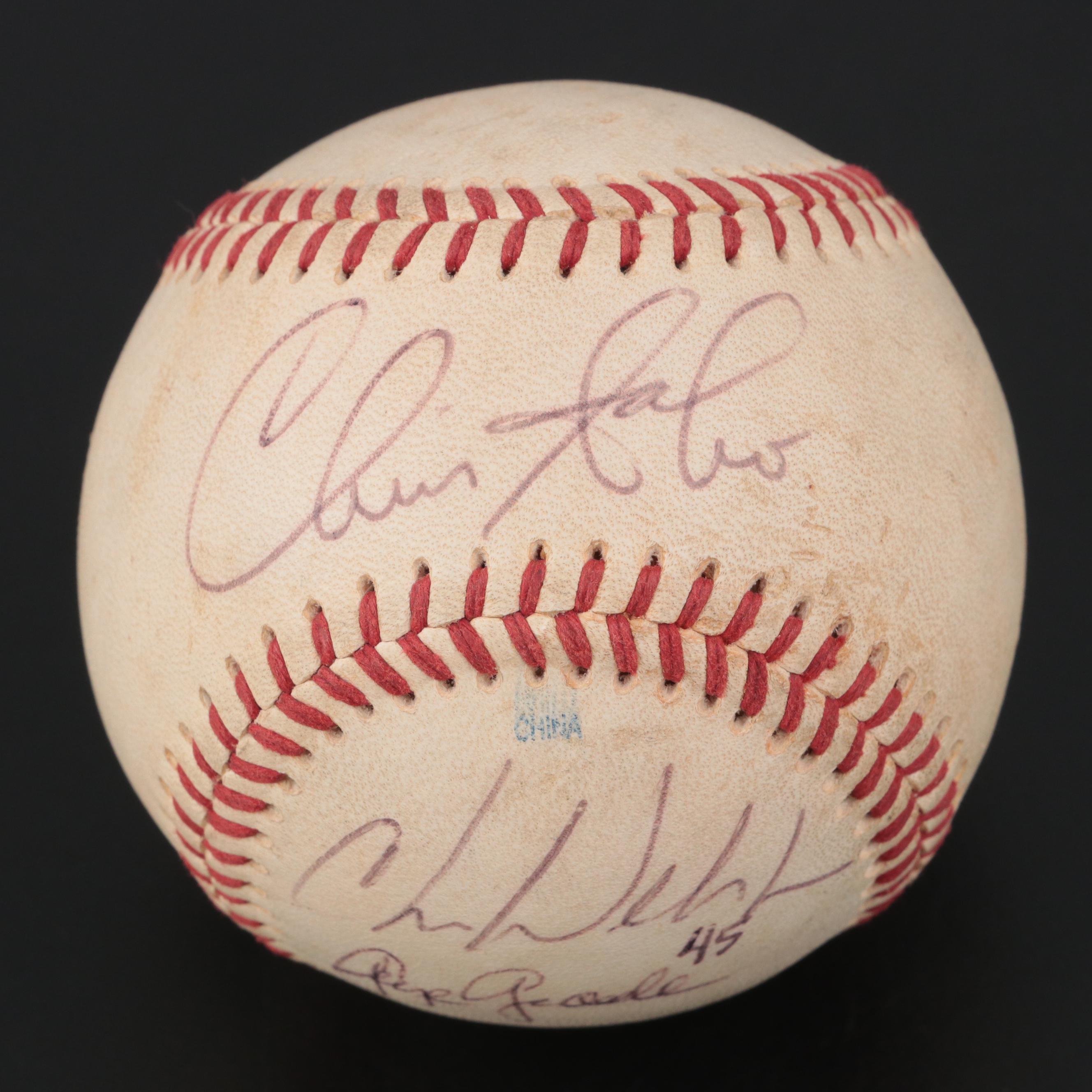 Chris Sabo, Ken Griffey Sr., George Grande, More Reds Signed Rawlings Baseball
