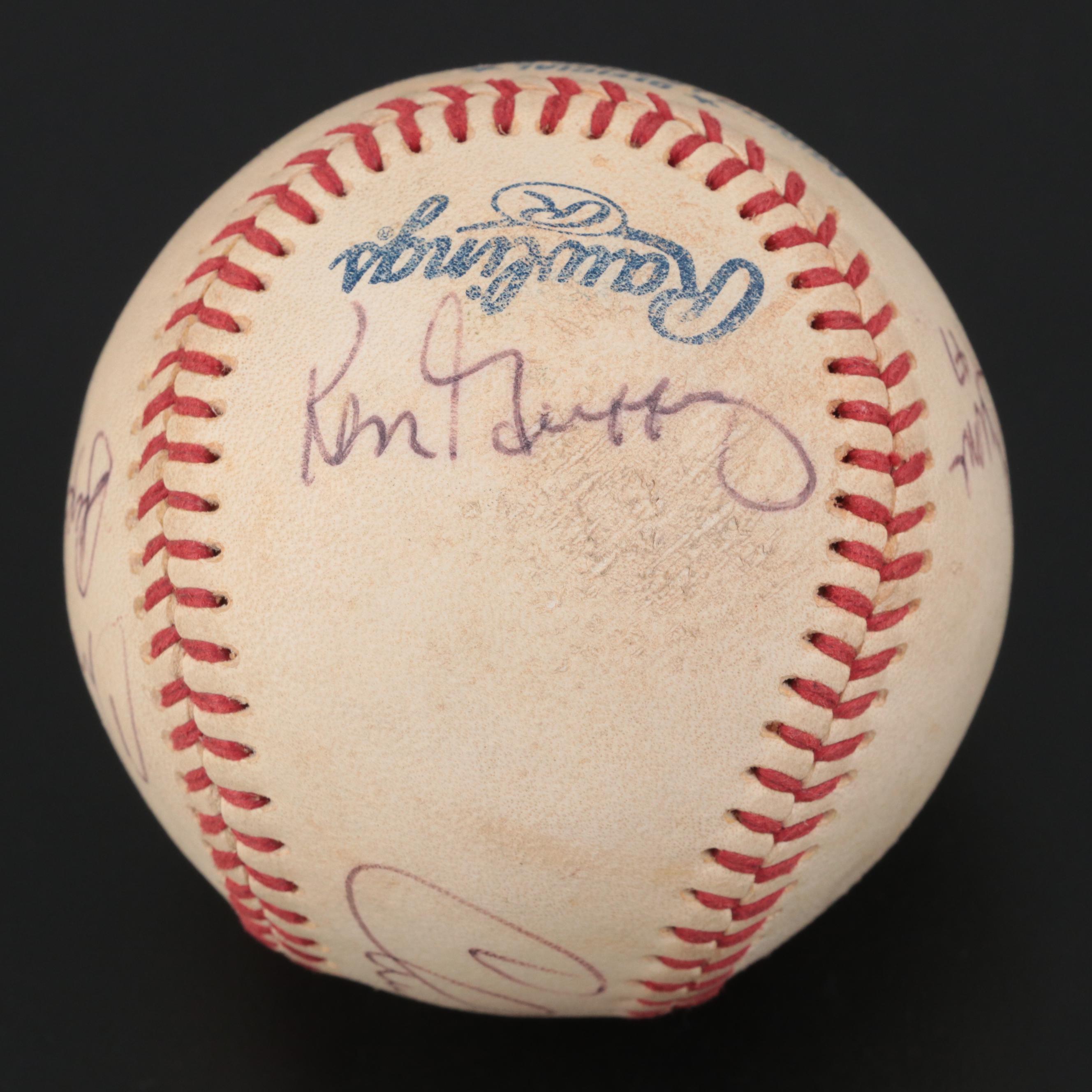 Chris Sabo, Ken Griffey Sr., George Grande, More Reds Signed Rawlings Baseball