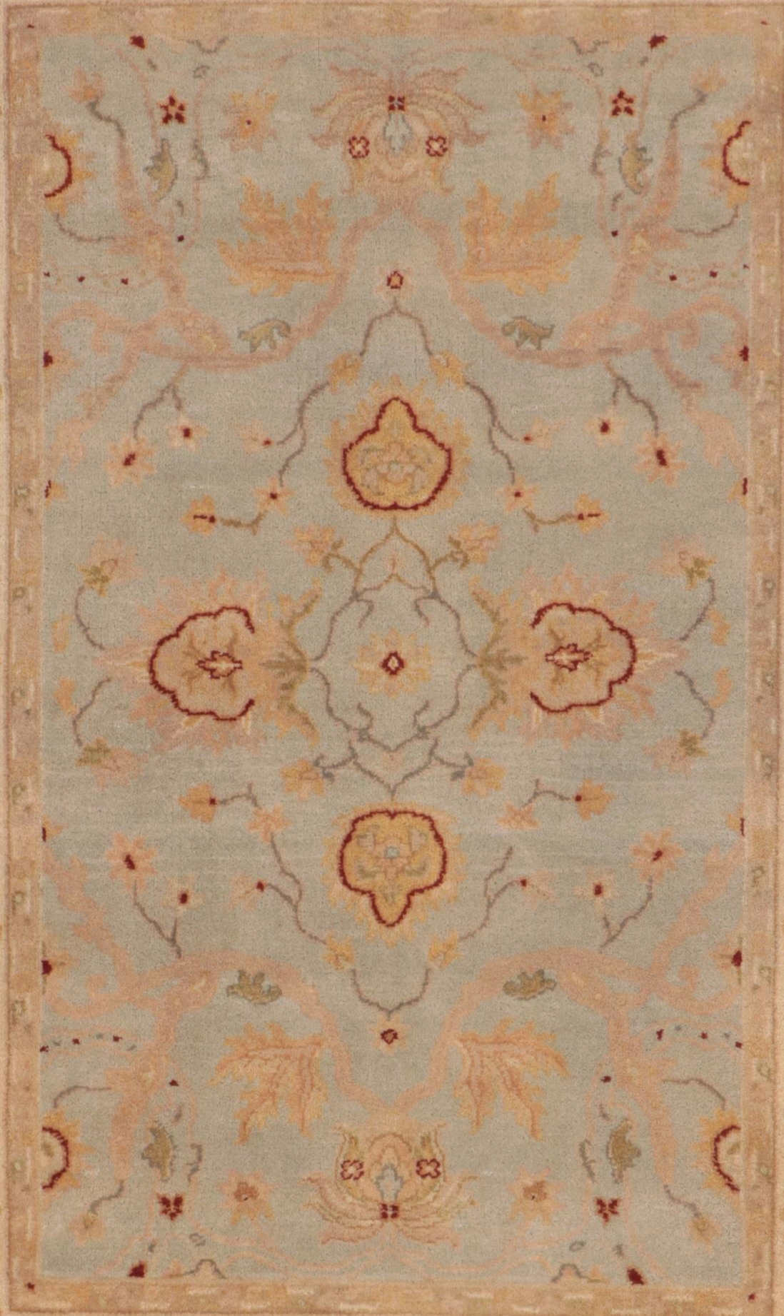 4'2 x 6'2 Hand-Knotted Ethan Allen Pakistani Peshawar Style Area Rug