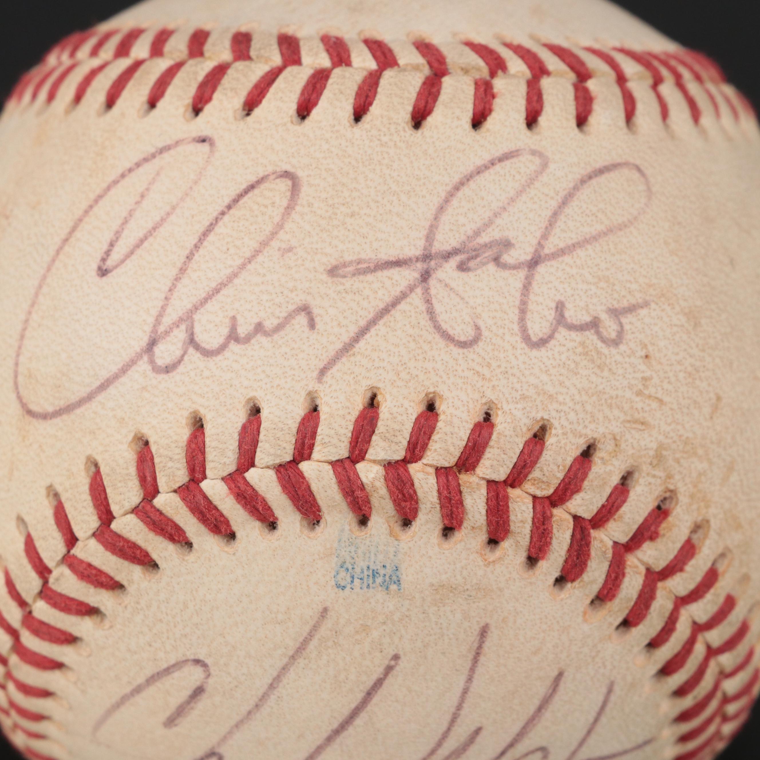 Chris Sabo, Ken Griffey Sr., George Grande, More Reds Signed Rawlings Baseball