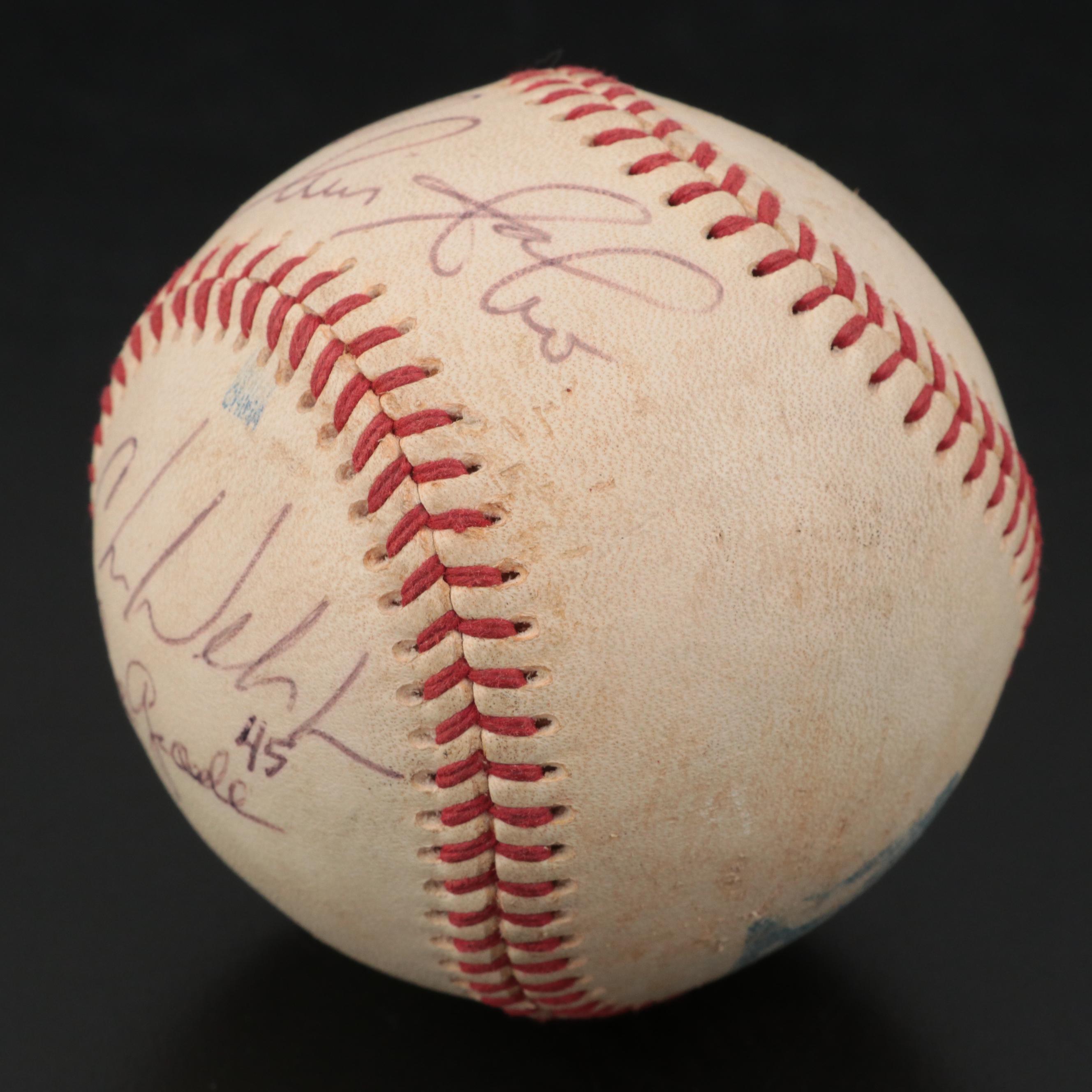 Chris Sabo, Ken Griffey Sr., George Grande, More Reds Signed Rawlings Baseball