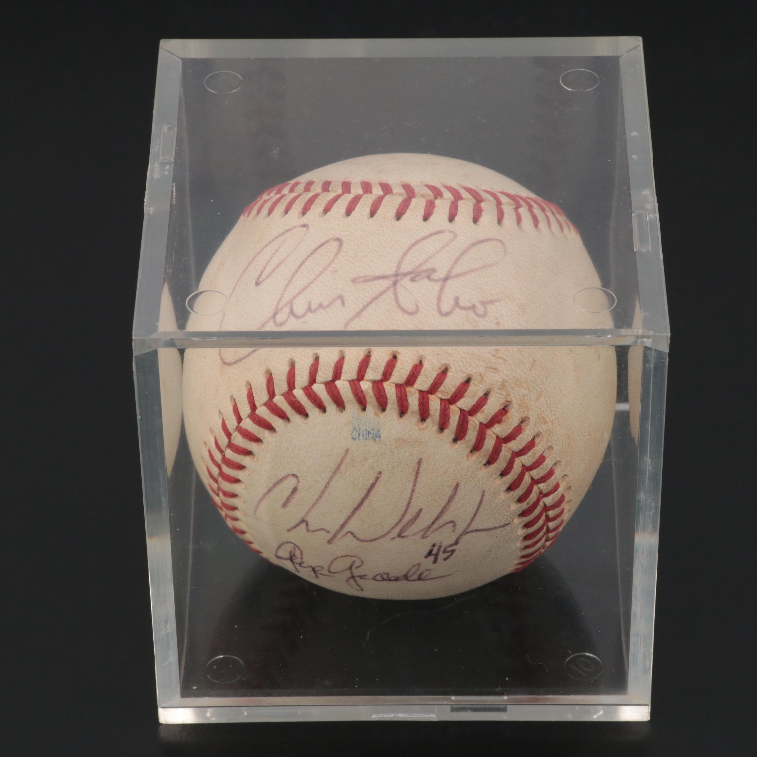 Chris Sabo, Ken Griffey Sr., George Grande, More Reds Signed Rawlings Baseball