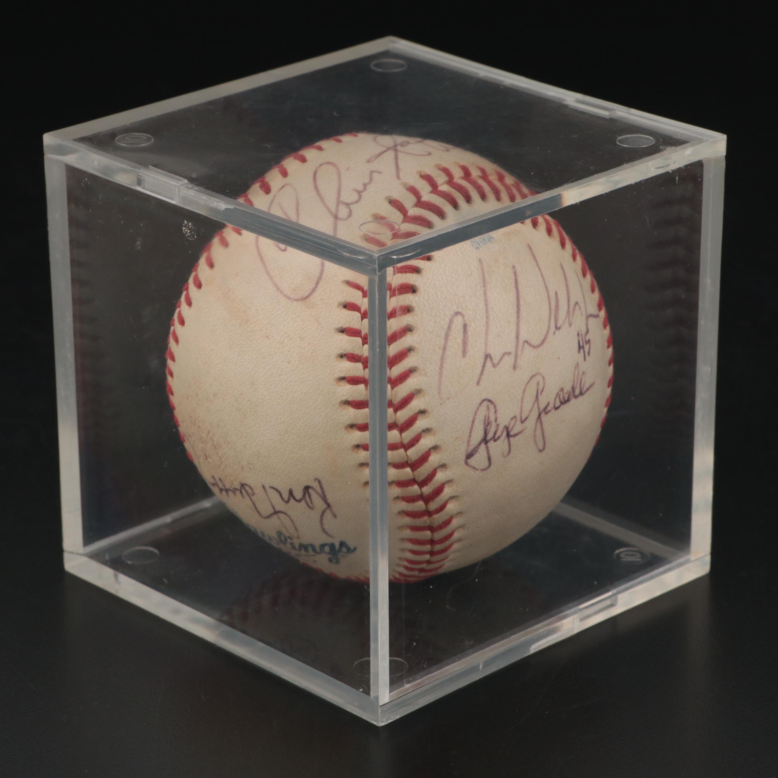 Chris Sabo, Ken Griffey Sr., George Grande, More Reds Signed Rawlings Baseball
