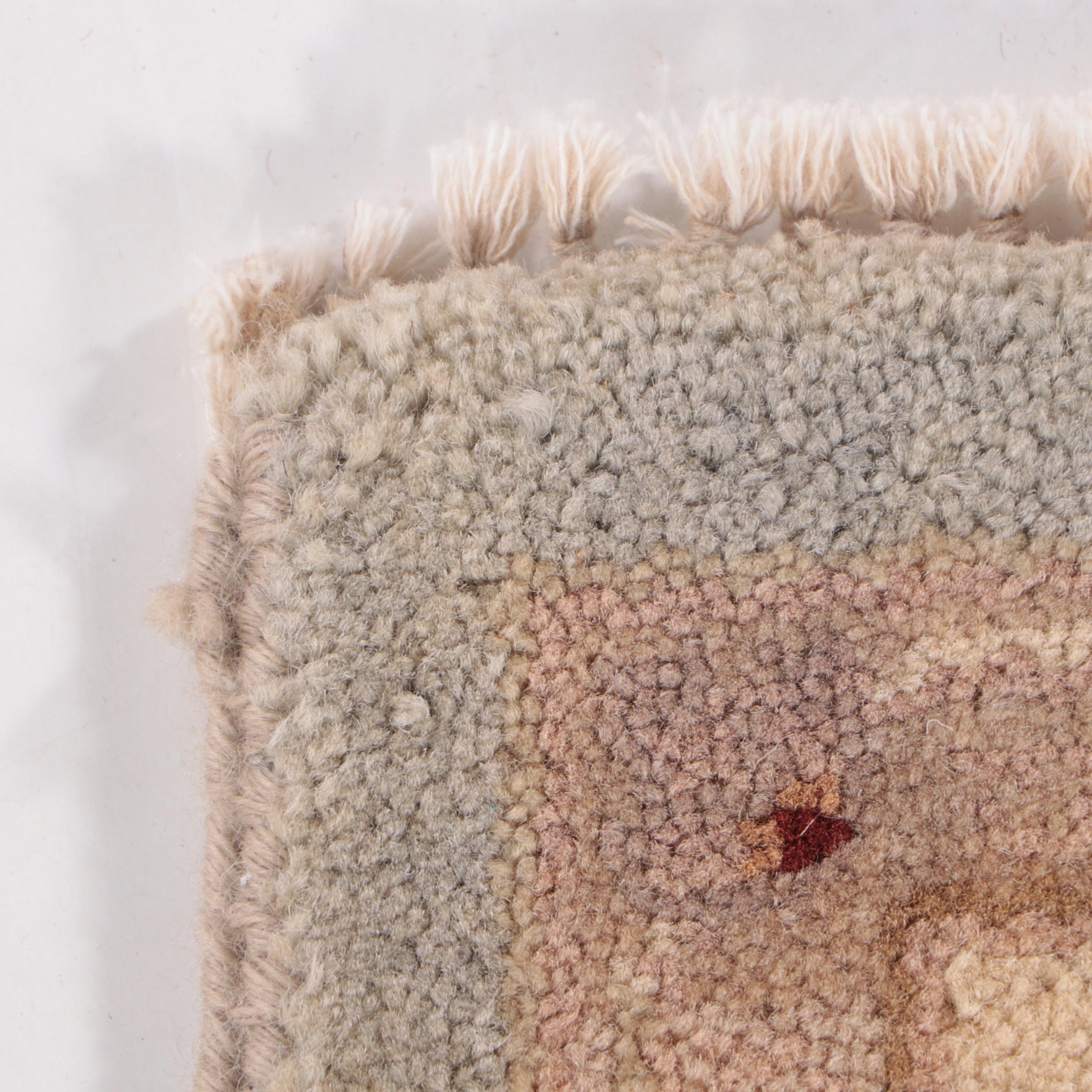 4'2 x 6'2 Hand-Knotted Ethan Allen Pakistani Peshawar Style Area Rug