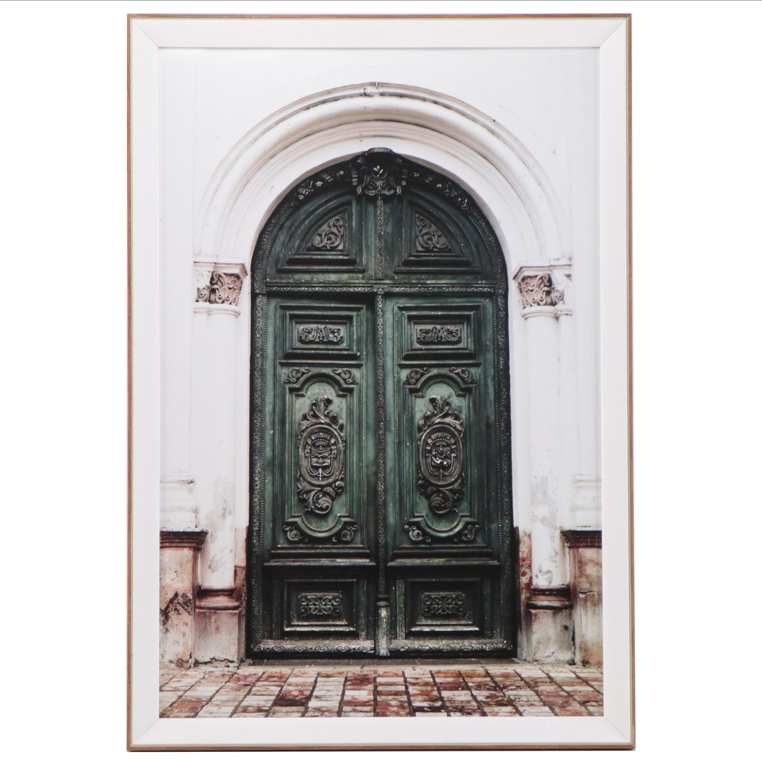 Offset Lithograph of European Arched Doorway