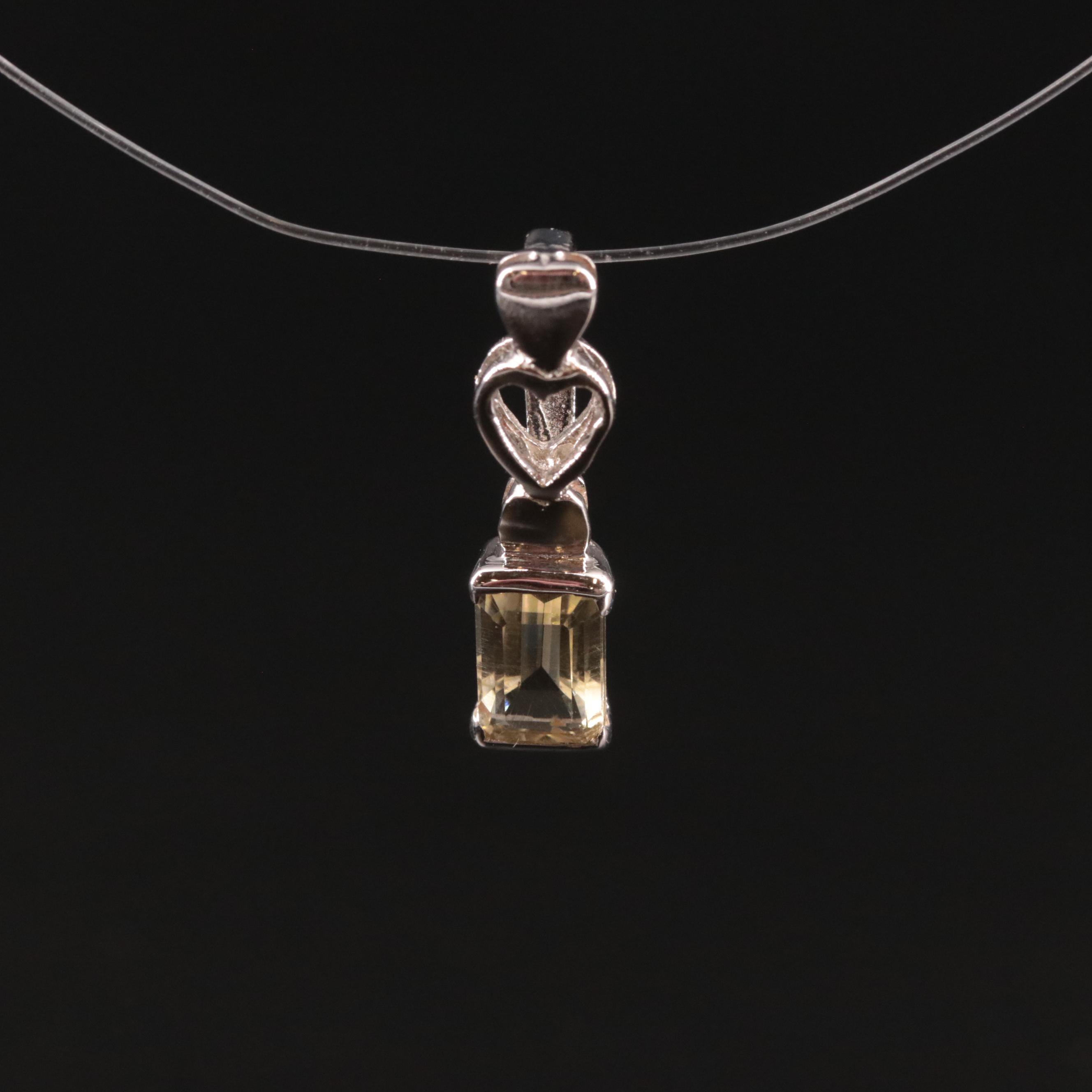Sterling Citrine Pendant