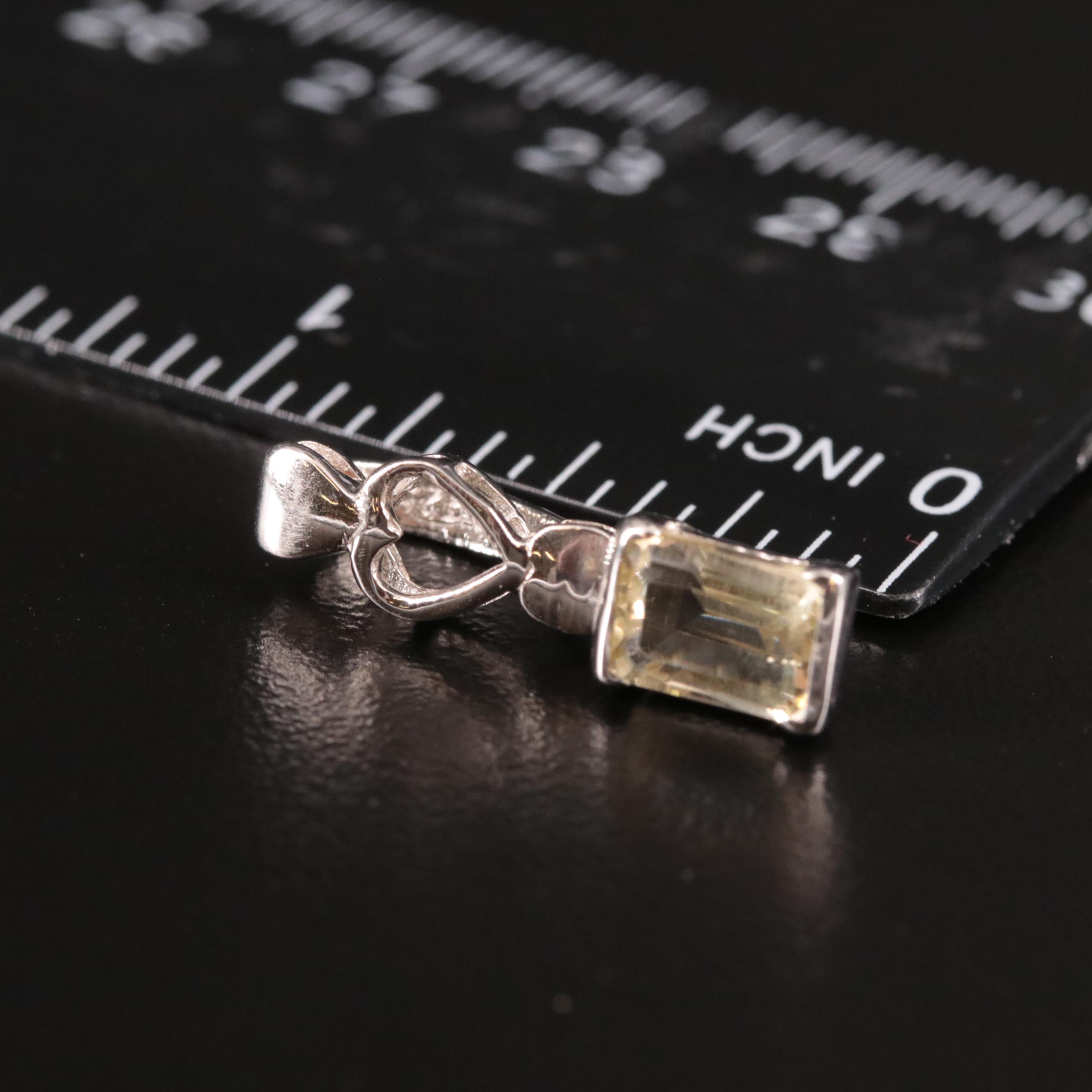 Sterling Citrine Pendant