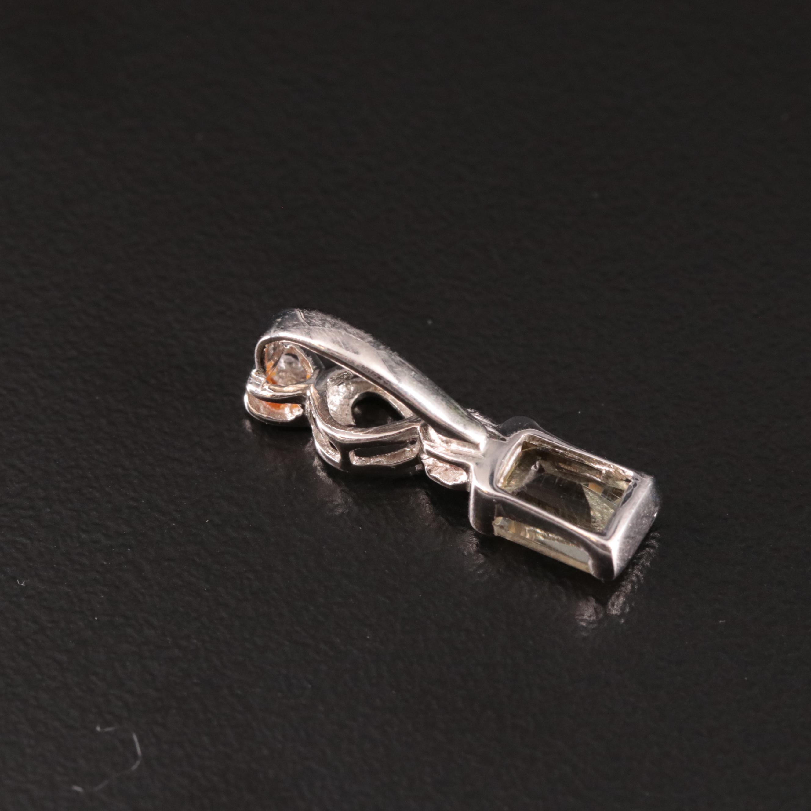 Sterling Citrine Pendant