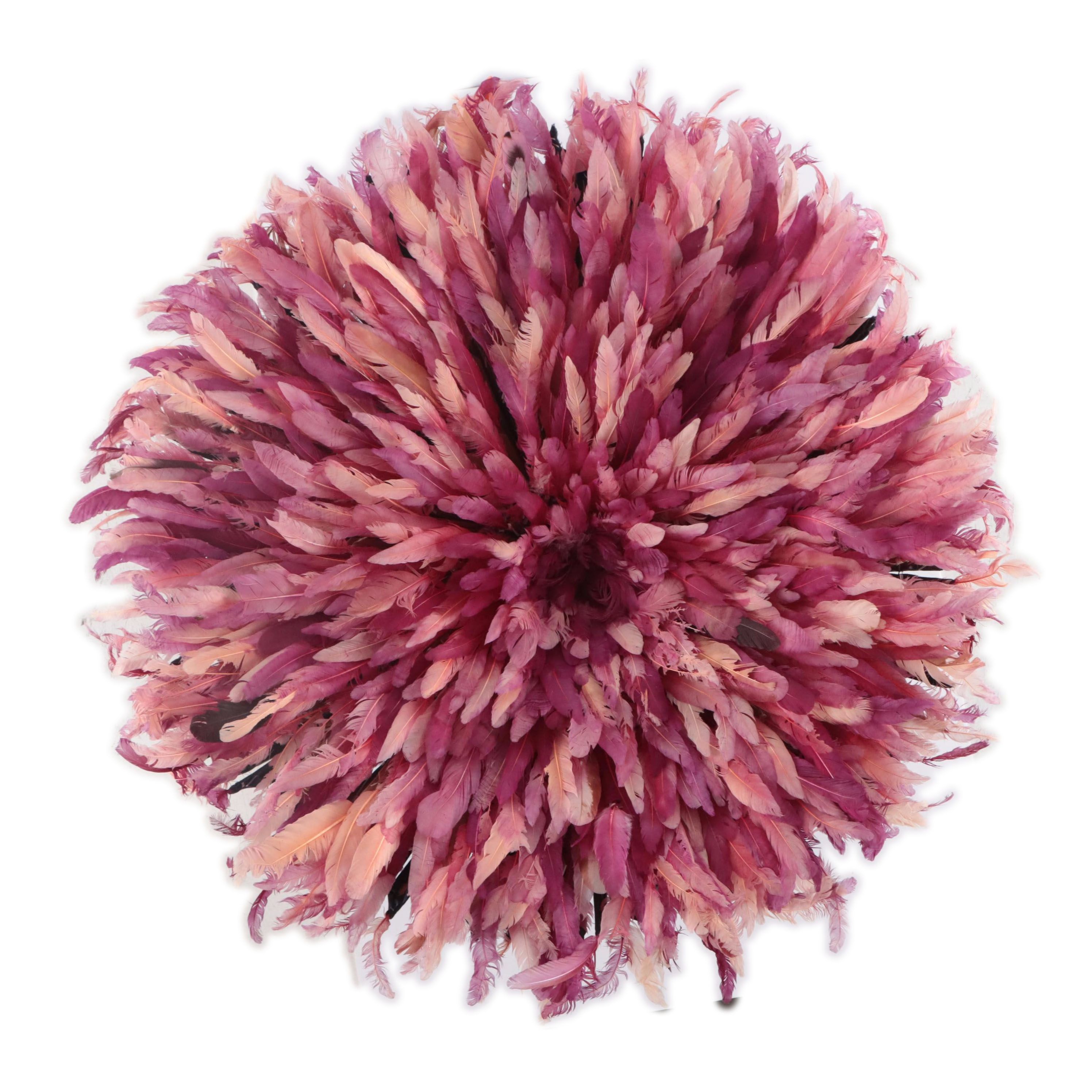 Bamileke (Cameroon) Feather Headdress, Mid-20th Century