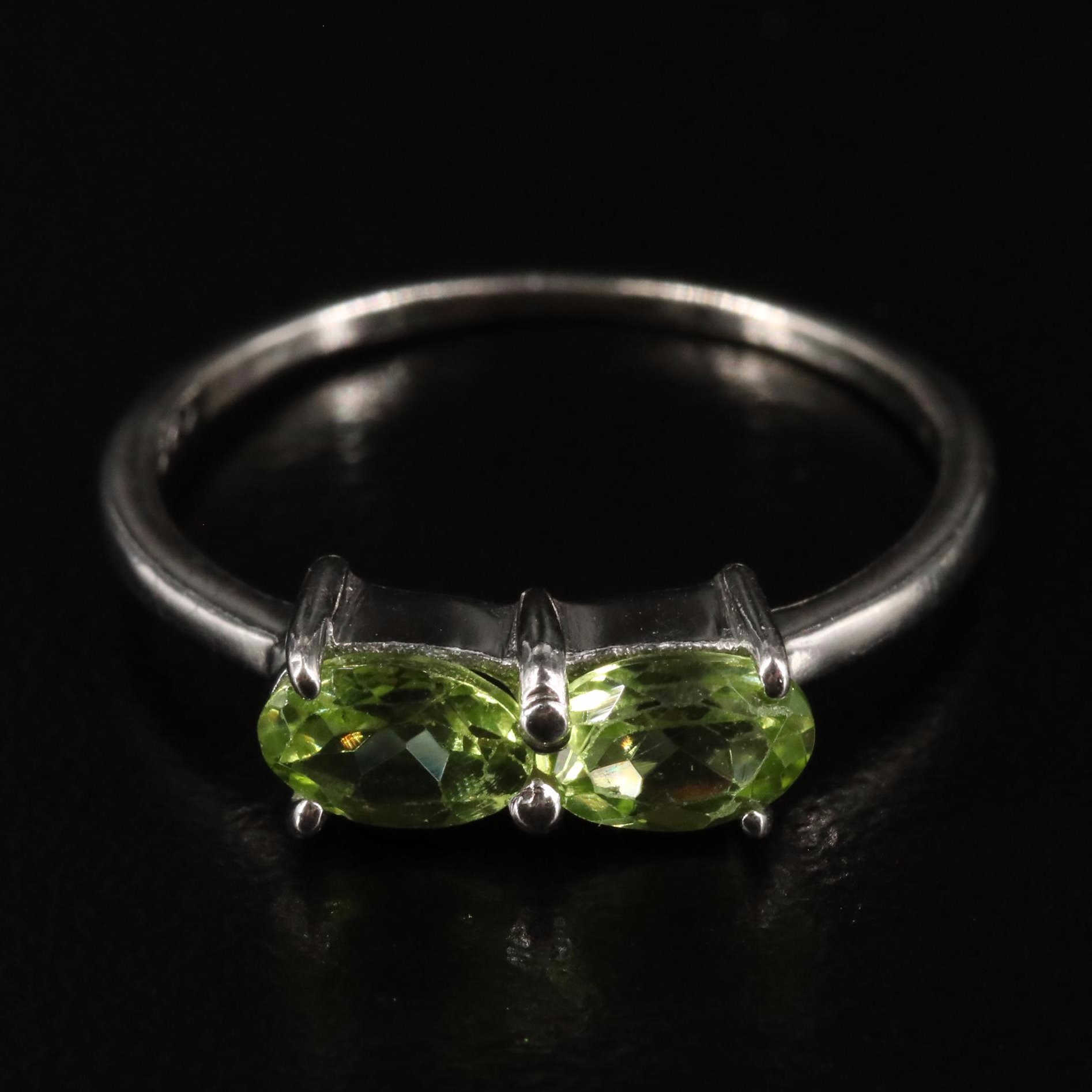 Sterling and Peridot Ring