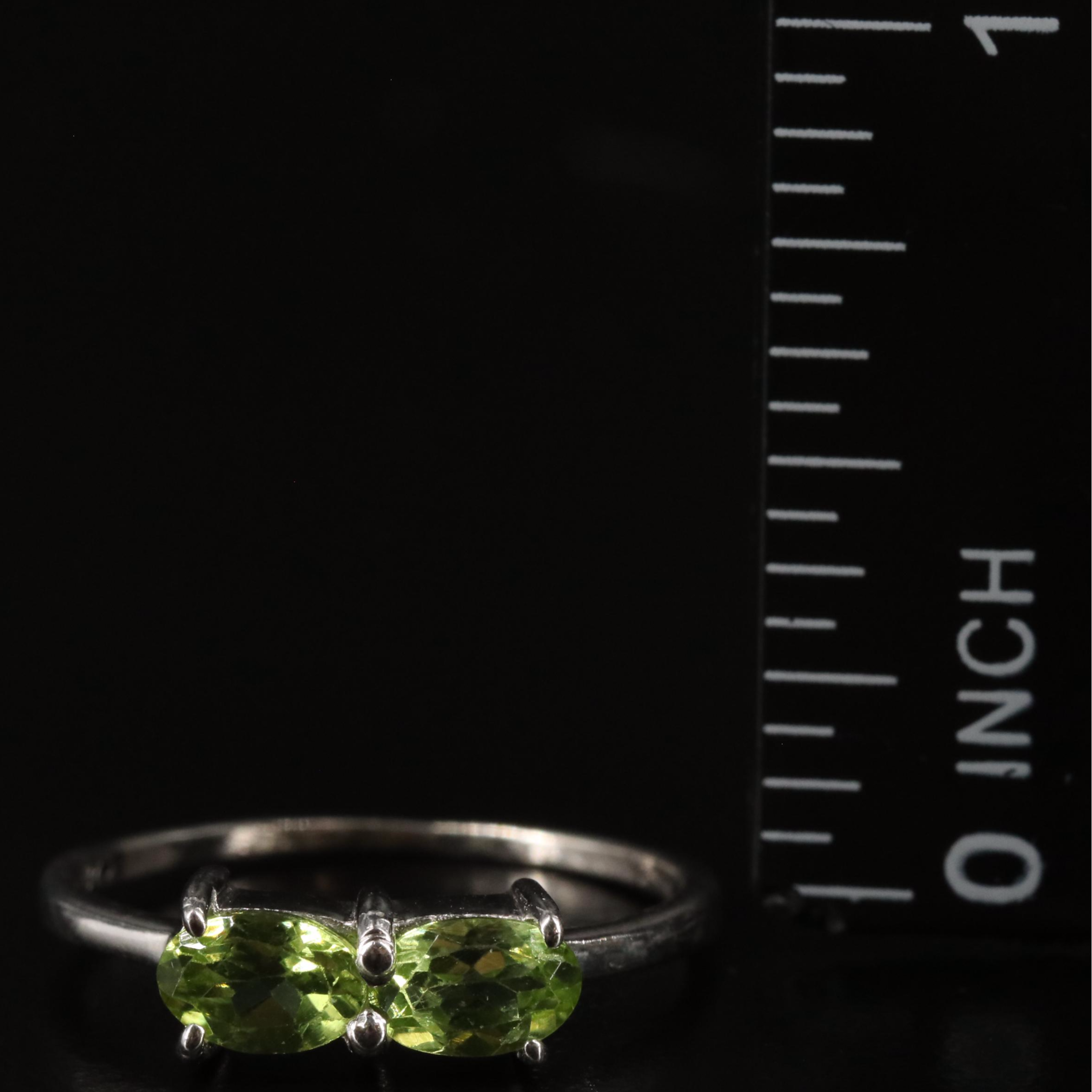Sterling and Peridot Ring